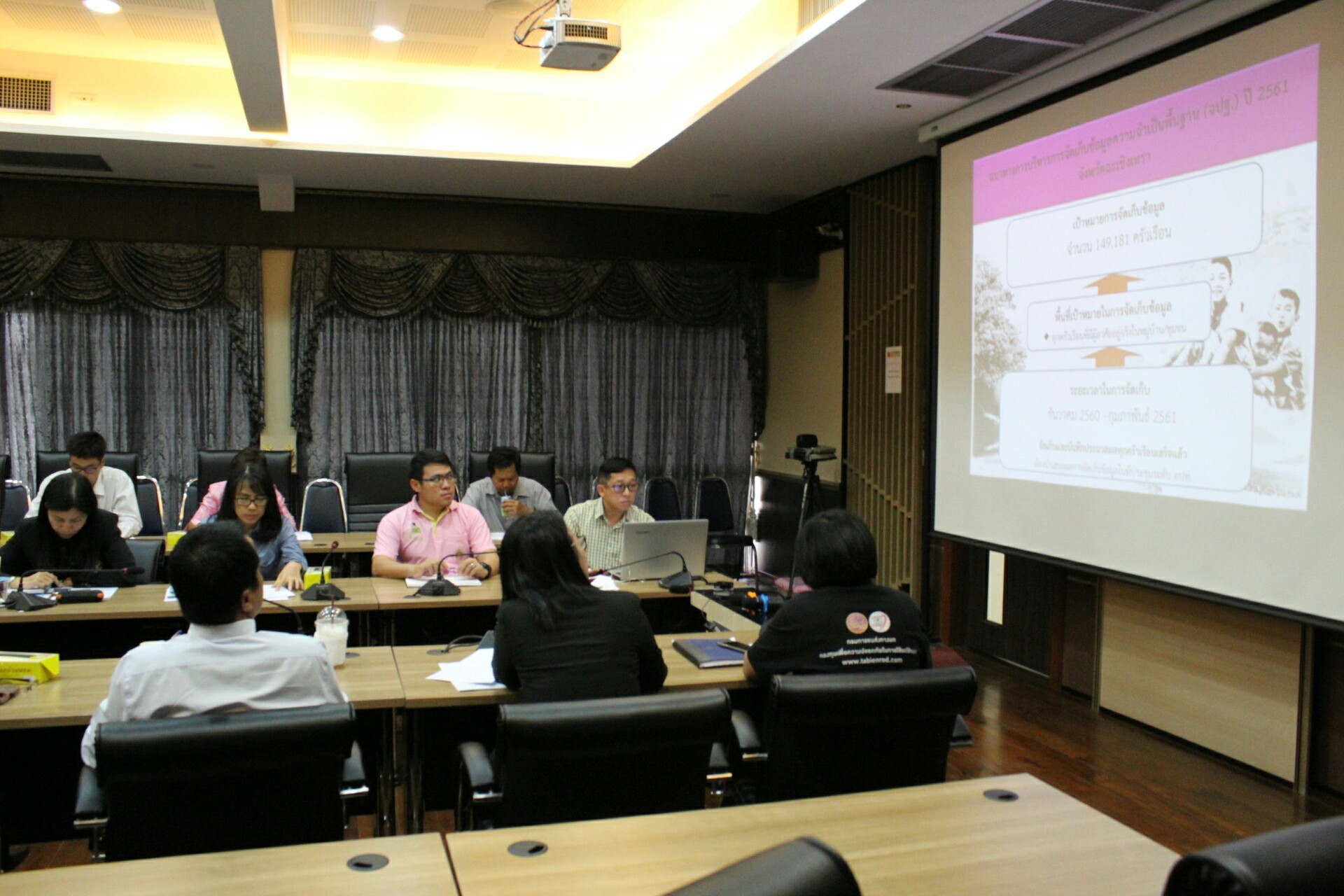 ประชุมคณะทำงานบริหารการจัดเก็บข้อมูลความจำเป็นพื้นฐาน (จปฐ.)