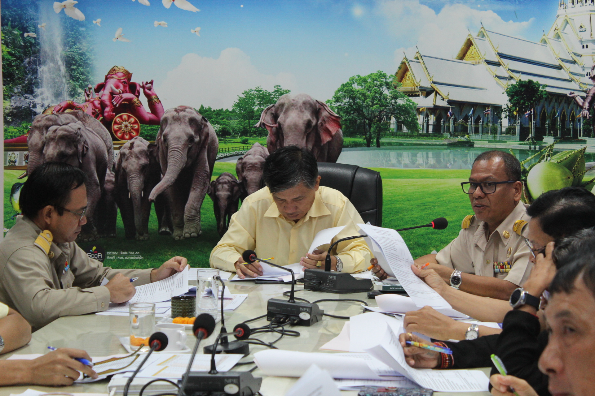 สพช.แปดริ้ว: ประชุม หน.กง./ฝ่ายฯ พัฒนาการอำเภอและนักวิชาการฯ เดือน กย.๖๑