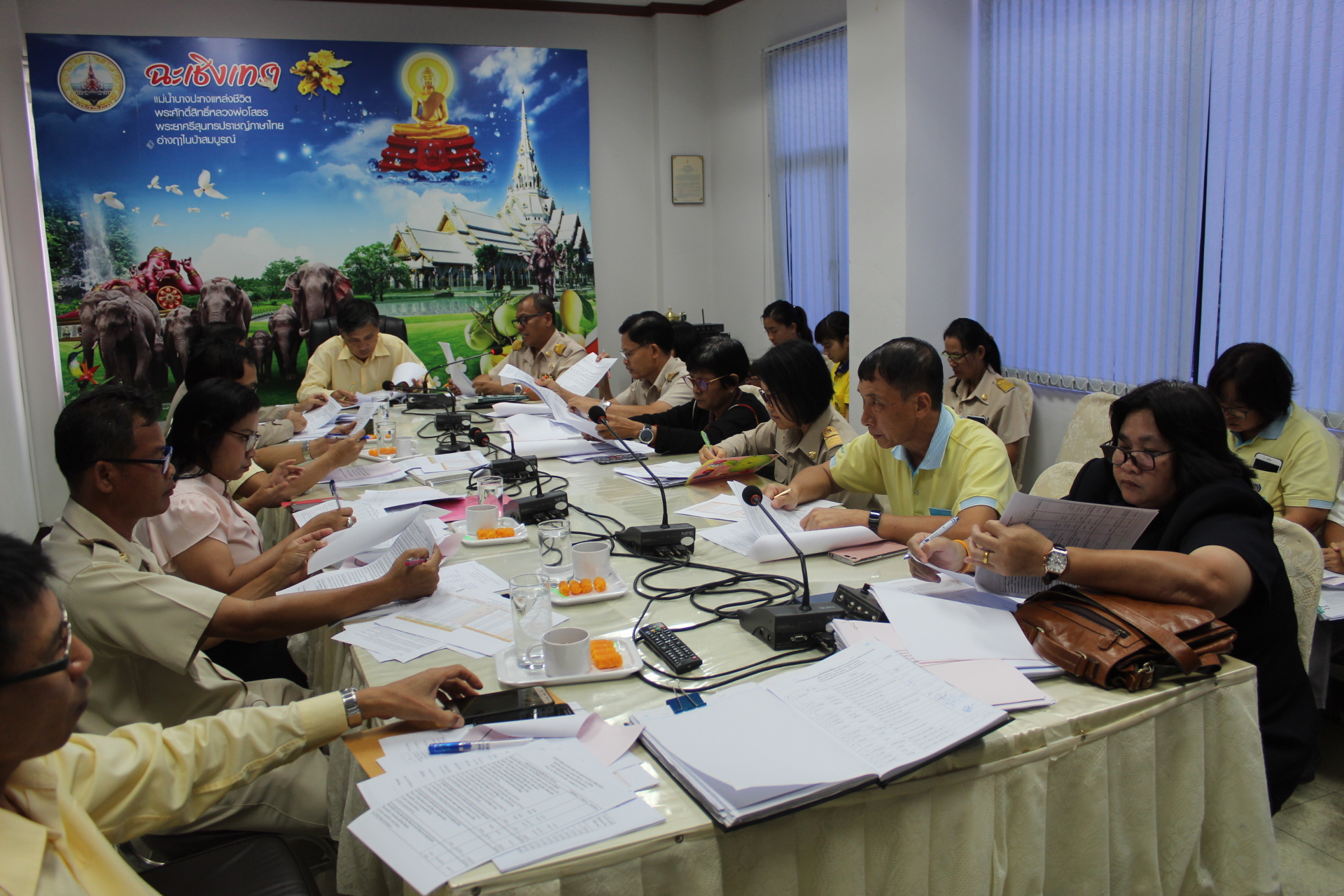 สพช.แปดริ้ว: ประชุม หน.กง./ฝ่ายฯ พัฒนาการอำเภอและนักวิชาการฯ เดือน กย.๖๑