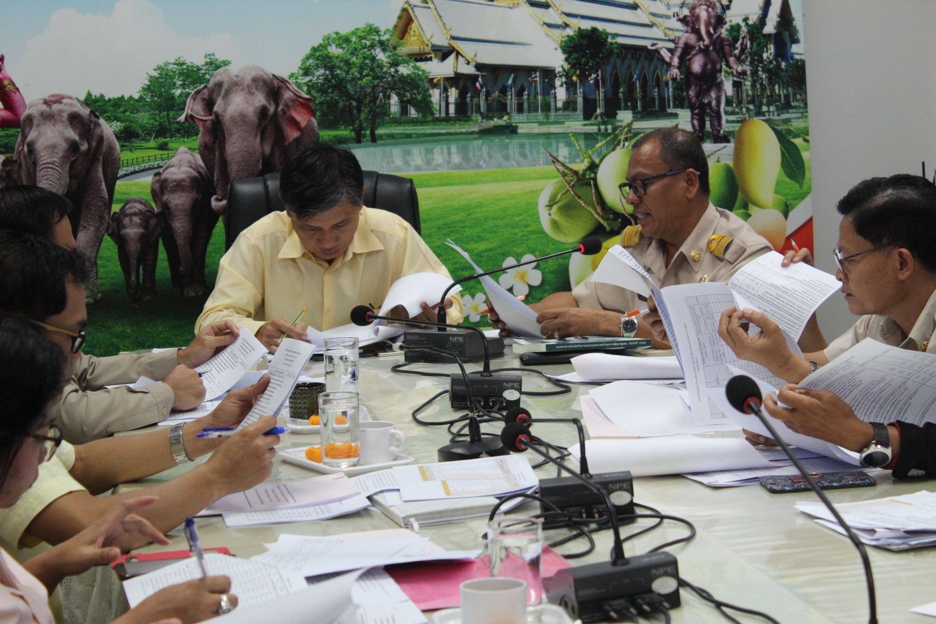 สพช.แปดริ้ว: ประชุม หน.กง./ฝ่ายฯ พัฒนาการอำเภอและนักวิชาการฯ เดือน กย.๖๑