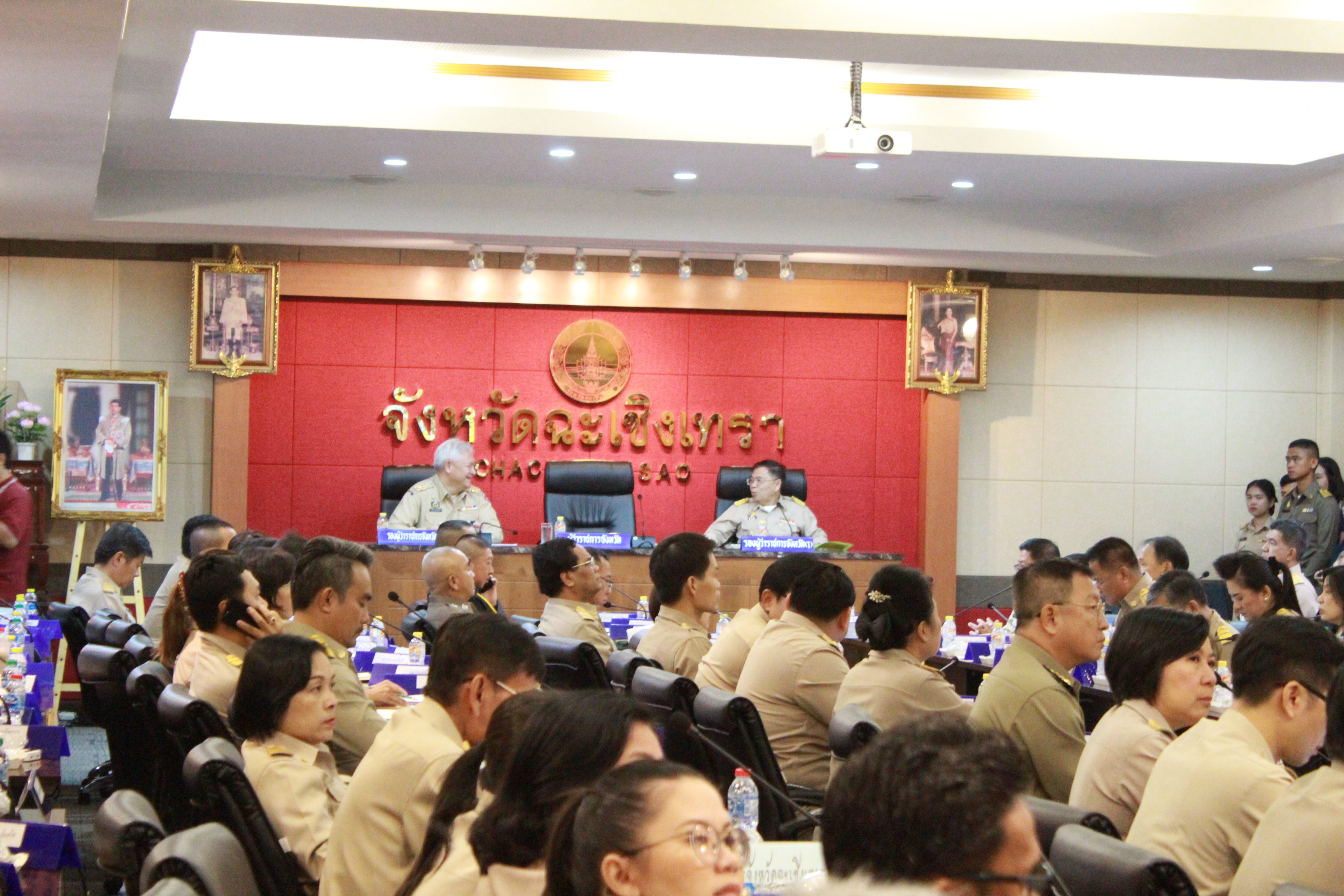 @แปดริ้ว:ประชุมหัวหน้าส่วนราชการจังหวัดฉะเชิงเทรา