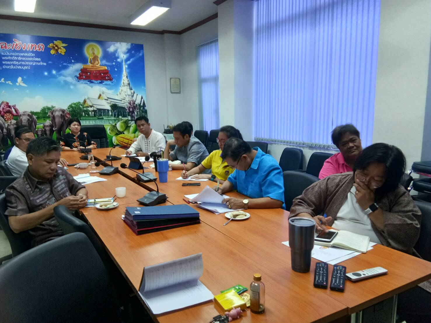 @ฉะเชิงเทรา:แม่น้ำบางปะกงแหล่งชีวิต พระศักดิ์สิทธิ์หลวงพ่อโสธร: >รับฟังการประชุมกรมการพัฒนาชุมชนครั้งที่ ๑๑/๒๕๖๒ ผ่านระบบทีวี พช.>