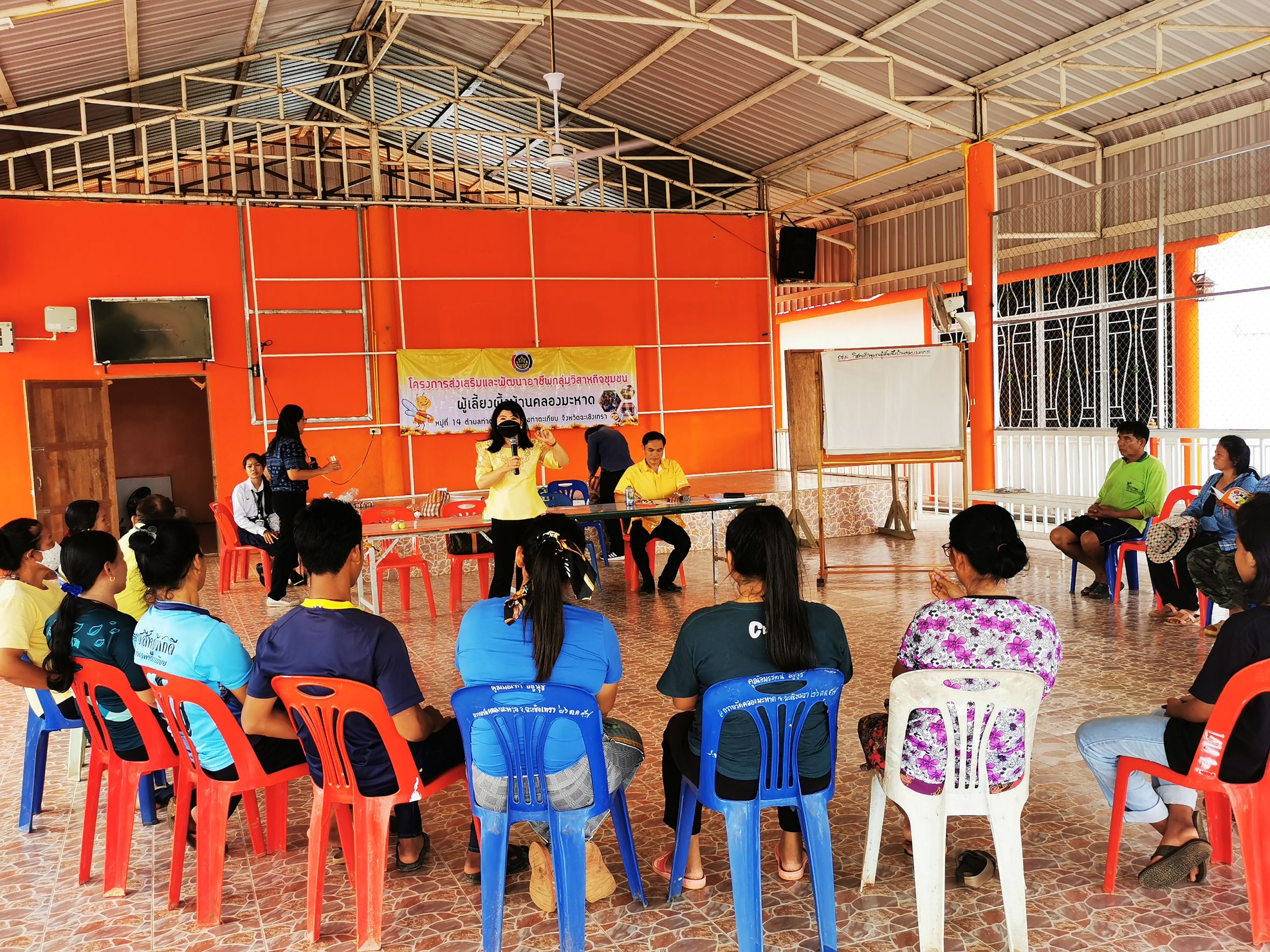 ?พัฒนาอาชีพกลุ่มวิสาหกิจชุมชนผู้เลี้ยงผึ้งบ้านคลองมะหาด?