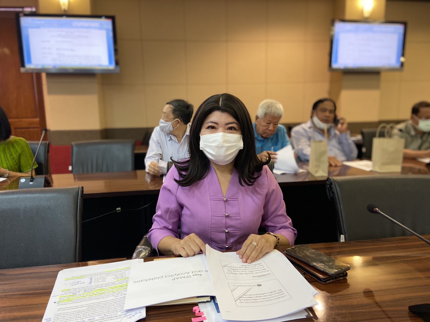 พัฒนาการจังหวัด นำเสนอข้อมูล TPMAP จังหวัดฉะเชิงเทรา