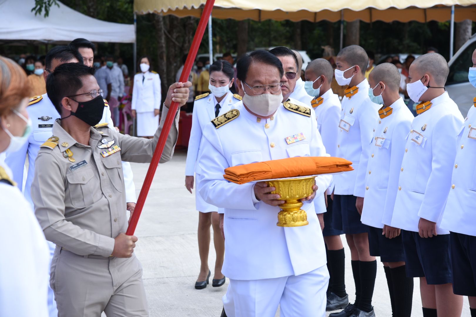 โครงการบรรพชาสามเณร และอบรมศีลจาริณี เนื่องในวันพ่อแห่งชาติ ประจำปี 2563