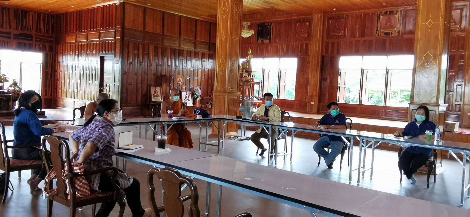 พช. ฉะเชิงเทรา  ประชุมเตรียมความพร้อมจัดงานในโอกาสที่สมเด็จพระกนิษฐาธิราชเจ้า กรมสมเด็จพระเทพรัตนราชสุดาฯ สยามบรมราชกุมารี ทรงพระกรุณาโปรดเกล้าฯ พระราชทานผ้าไตร เพื่อทอดผ้าป่าการกุศลสมทบทุนมูลนิธิอานันทมหิดล และมูลนิธิรามาธิบดีฯ ในวันจันทร์ที่ 7 มิถุนายน 2564 ณ วัดโพนงาม ต.คู้ยายหมี อ.สนามชัยเขต จ.ฉะเชิงเทรา