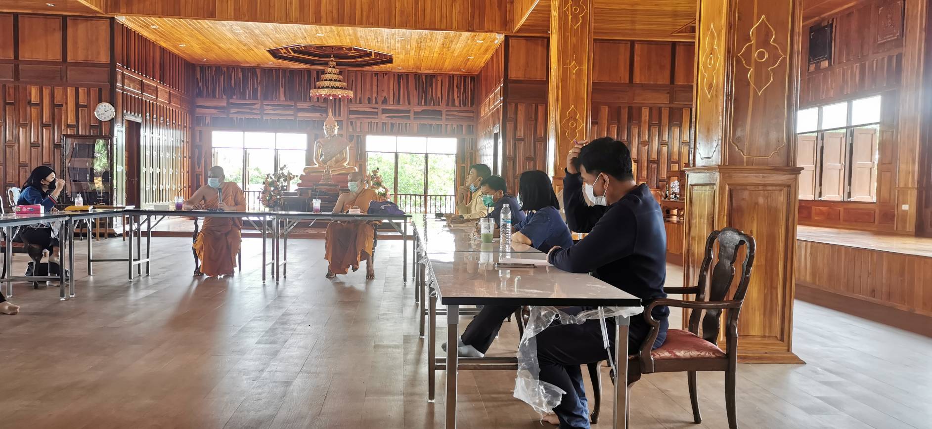 พช. ฉะเชิงเทรา  ประชุมเตรียมความพร้อมจัดงานในโอกาสที่สมเด็จพระกนิษฐาธิราชเจ้า กรมสมเด็จพระเทพรัตนราชสุดาฯ สยามบรมราชกุมารี ทรงพระกรุณาโปรดเกล้าฯ พระราชทานผ้าไตร เพื่อทอดผ้าป่าการกุศลสมทบทุนมูลนิธิอานันทมหิดล และมูลนิธิรามาธิบดีฯ ในวันจันทร์ที่ 7 มิถุนายน 2564 ณ วัดโพนงาม ต.คู้ยายหมี อ.สนามชัยเขต จ.ฉะเชิงเทรา