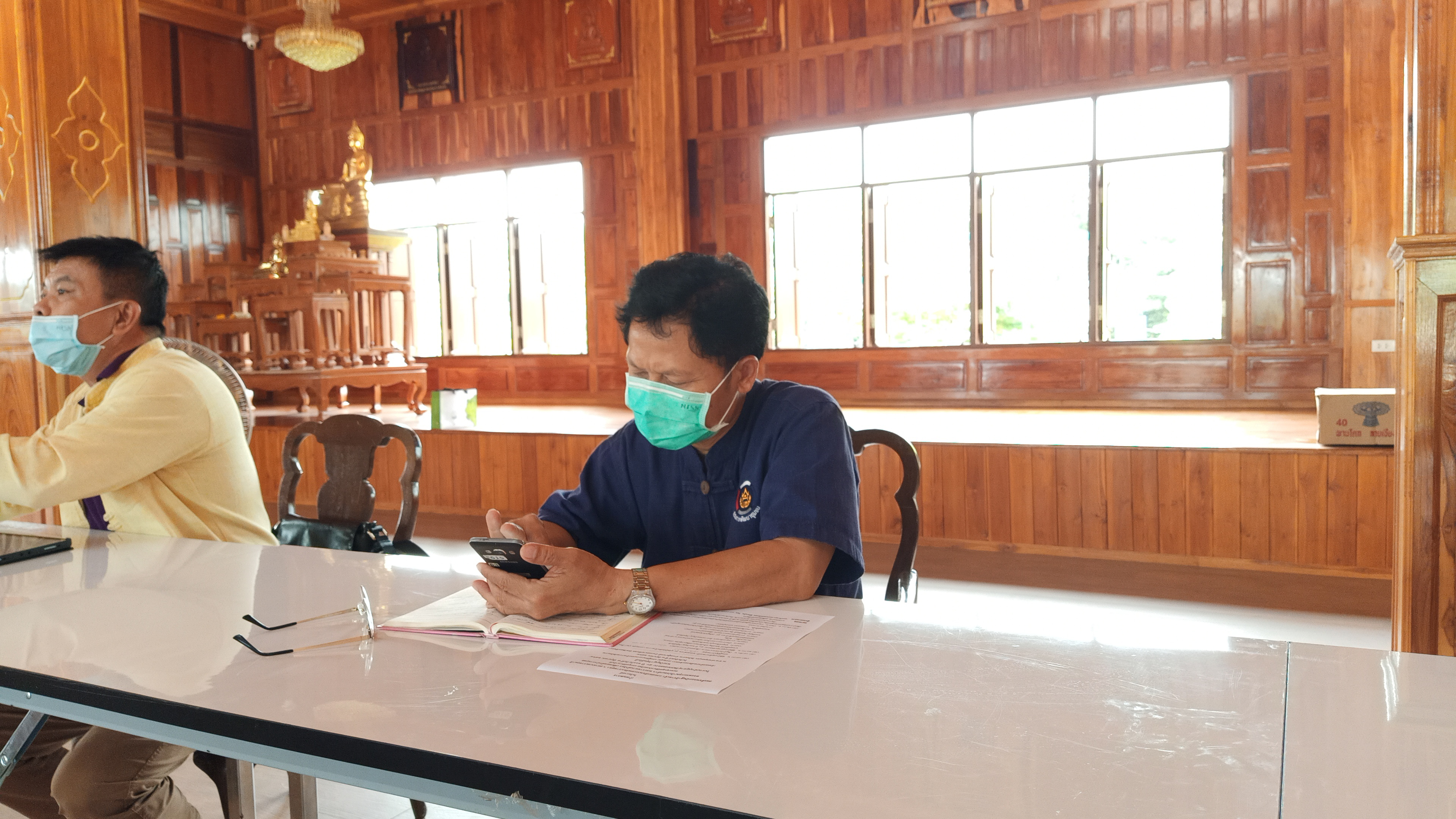 พช. ฉะเชิงเทรา  ประชุมเตรียมความพร้อมจัดงานในโอกาสที่สมเด็จพระกนิษฐาธิราชเจ้า กรมสมเด็จพระเทพรัตนราชสุดาฯ สยามบรมราชกุมารี ทรงพระกรุณาโปรดเกล้าฯ พระราชทานผ้าไตร เพื่อทอดผ้าป่าการกุศลสมทบทุนมูลนิธิอานันทมหิดล และมูลนิธิรามาธิบดีฯ ในวันจันทร์ที่ 7 มิถุนายน 2564 ณ วัดโพนงาม ต.คู้ยายหมี อ.สนามชัยเขต จ.ฉะเชิงเทรา