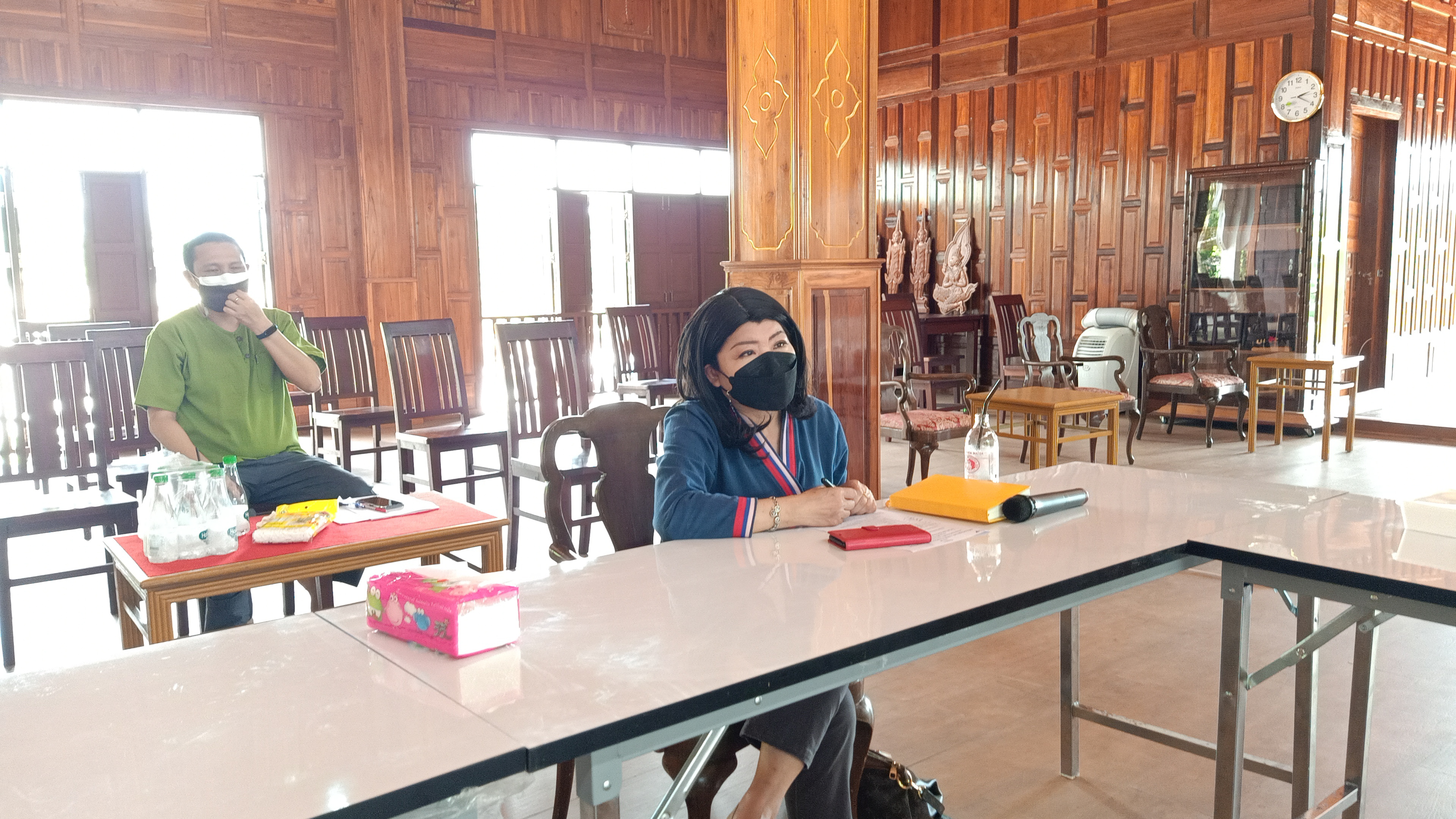 พช. ฉะเชิงเทรา  ประชุมเตรียมความพร้อมจัดงานในโอกาสที่สมเด็จพระกนิษฐาธิราชเจ้า กรมสมเด็จพระเทพรัตนราชสุดาฯ สยามบรมราชกุมารี ทรงพระกรุณาโปรดเกล้าฯ พระราชทานผ้าไตร เพื่อทอดผ้าป่าการกุศลสมทบทุนมูลนิธิอานันทมหิดล และมูลนิธิรามาธิบดีฯ ในวันจันทร์ที่ 7 มิถุนายน 2564 ณ วัดโพนงาม ต.คู้ยายหมี อ.สนามชัยเขต จ.ฉะเชิงเทรา