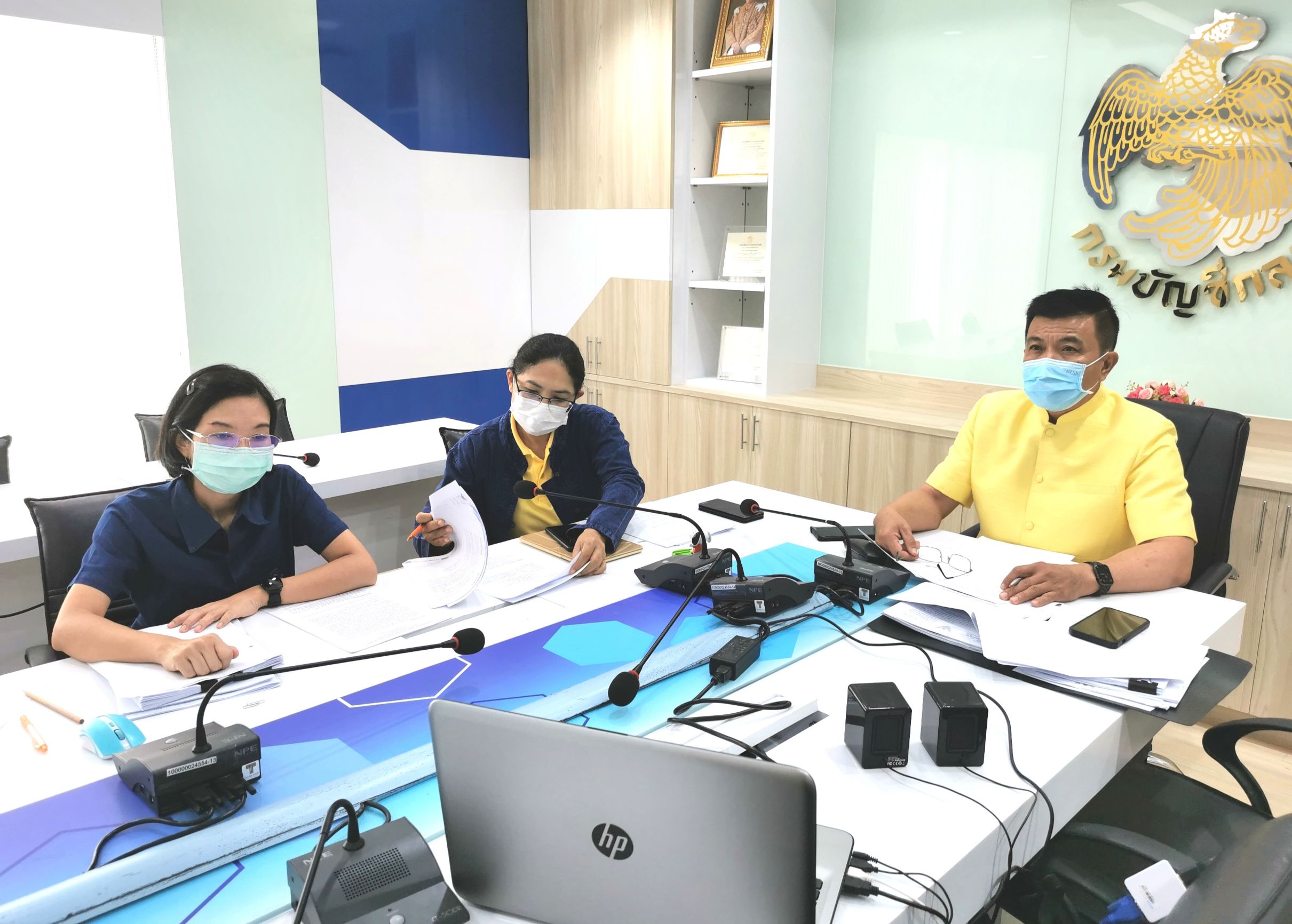 พช ร่วมประชุมติดตามการดำเนินงานการจัดการปัญหาเพื่อการอยู่ร่วมกันอย่างสมดุลระหว่างคนและช้างป่า ผ่านระบบ Zoom Meeting