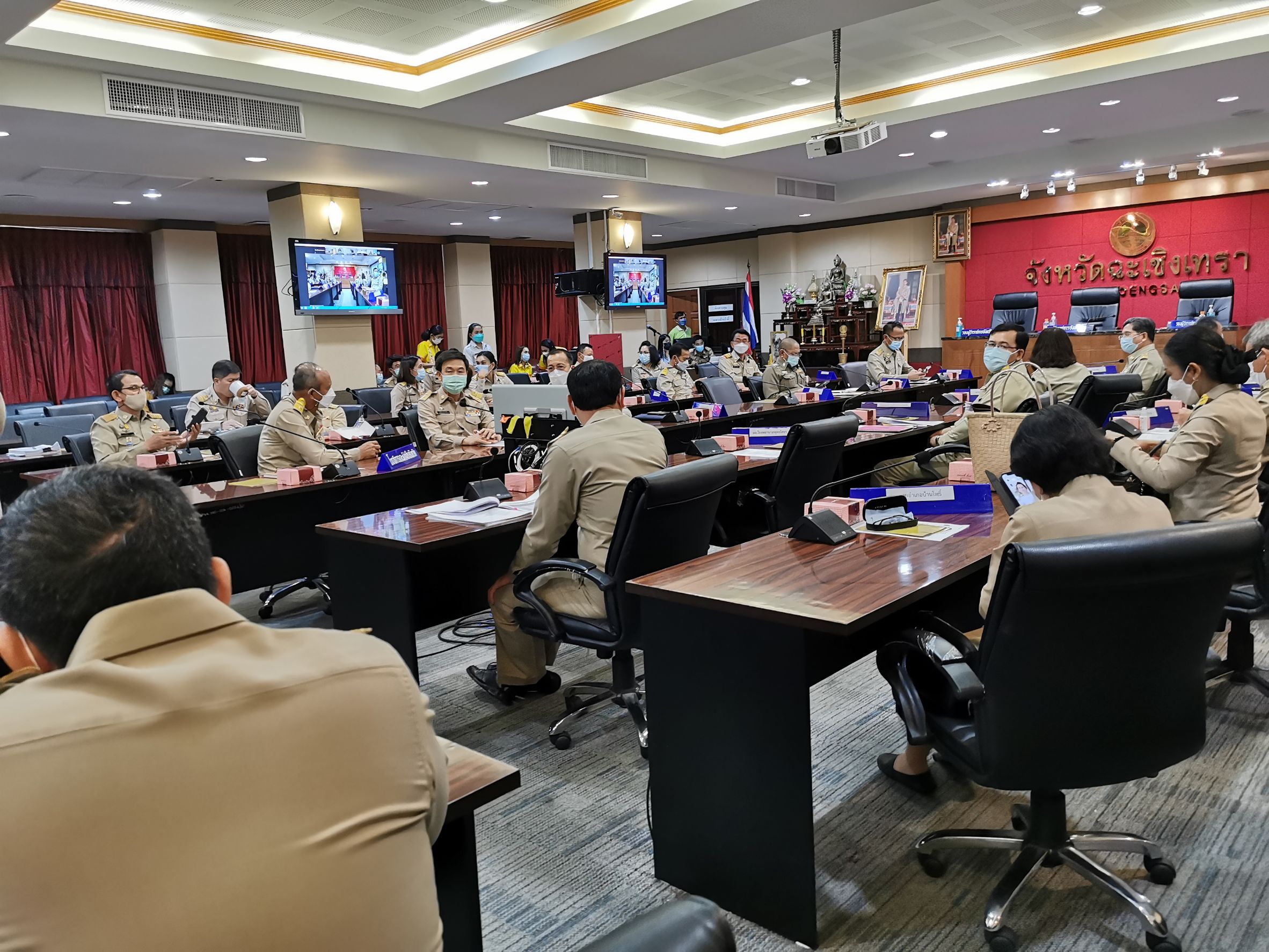 พช. ฉะเชิงเทรา ร่วมประชุมหัวหน้าส่วนราชการจังหวัดฉะเชิงเทรา  ครั้งที่ 6/2564