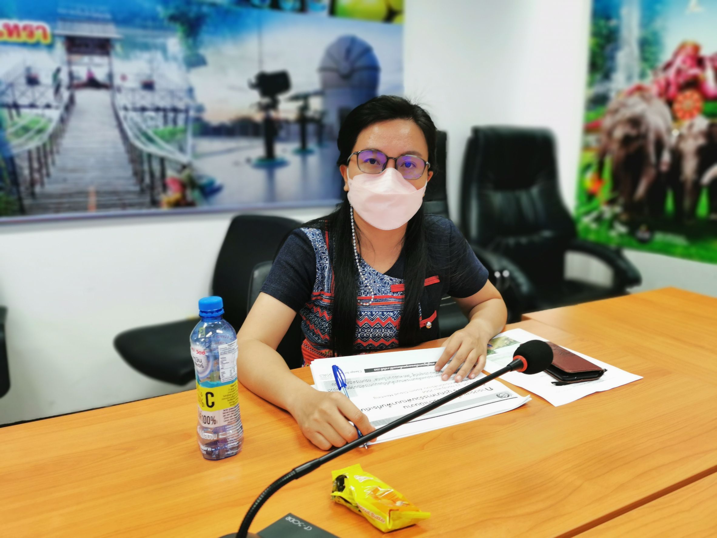 พัฒนาชุมชนจังหวัดฉะเชิงเทรา ร่วมประชุมคณะกรรมการประเมินสถานการณ์การดำเนินการป้องกันหรือยับยั้งภัยพิบัติจังหวัดฉะเชิงเทรา (กรณีโรคติดเชื้อไวรัสโคโรนา 2019 (COVID-19)) ครั้งที่ 12/2564