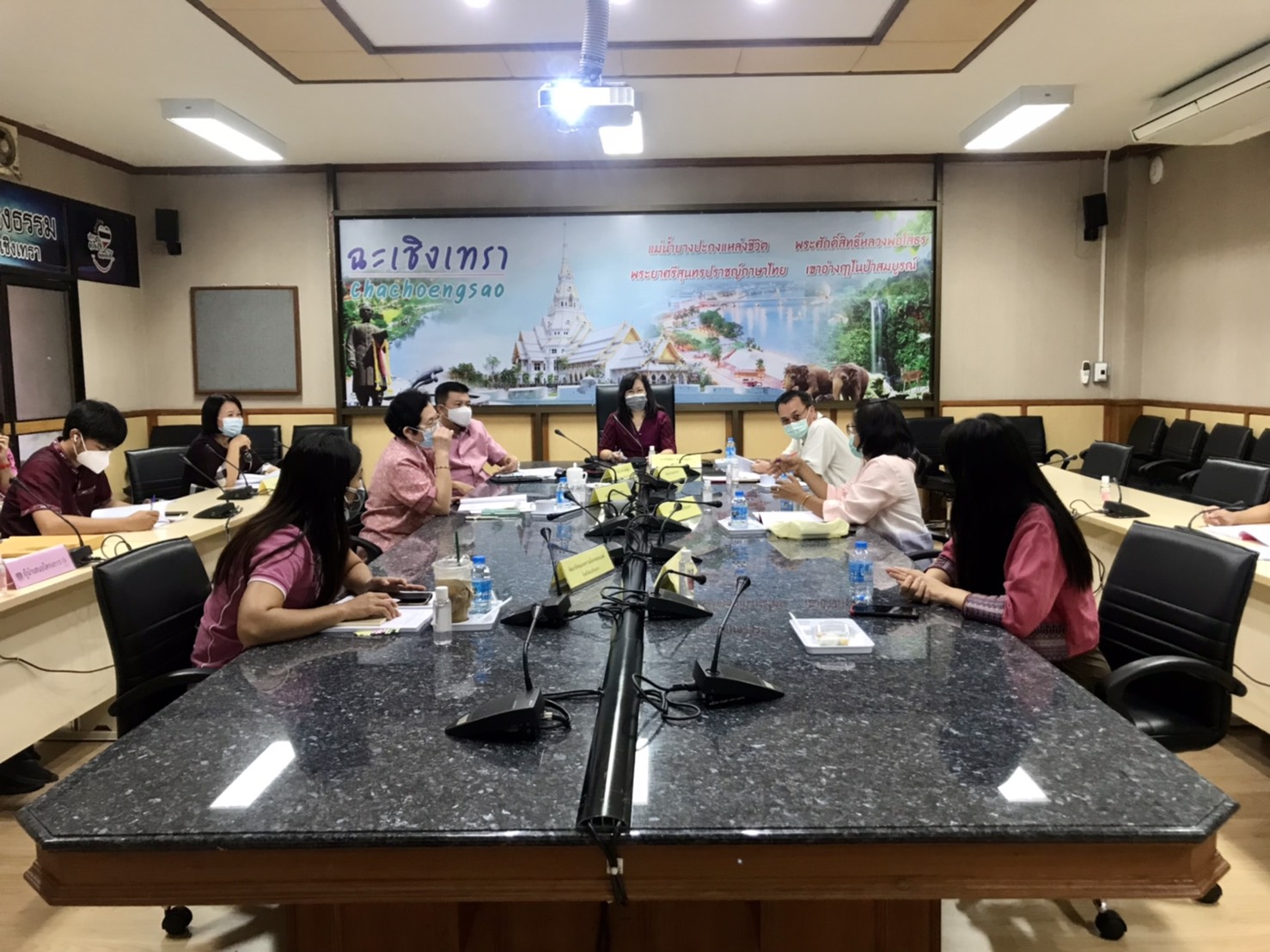 พช.ฉะเชิงเทรา  ประชุมคณะอนุกรรมการบริหารกองทุนพัฒนาบทบาทสตรีระดับ  จังหวัดฉะเชิงเทรา ครั้งที่ 7/2564