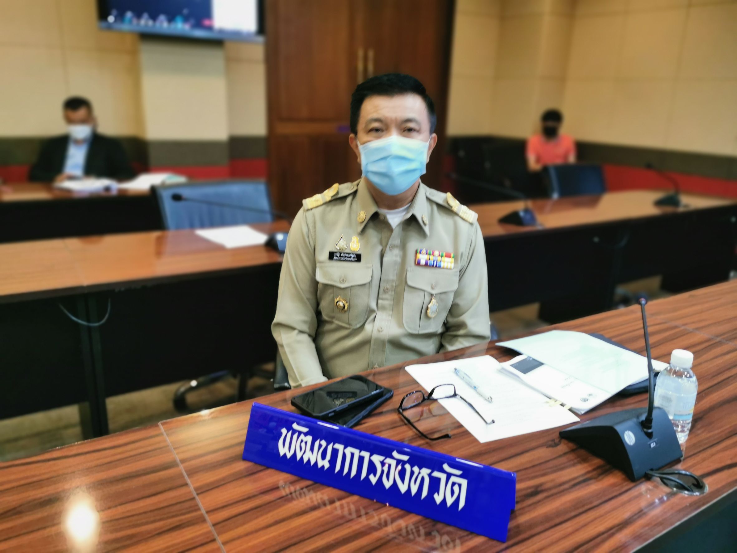 พัฒนาชุมชนชังหวัดฉะเชิงเทรา ร่วมประชุมหัวหน้าส่วนราชการจังหวัดฉะเชิงเทรา ครั้งที่ 7/2564