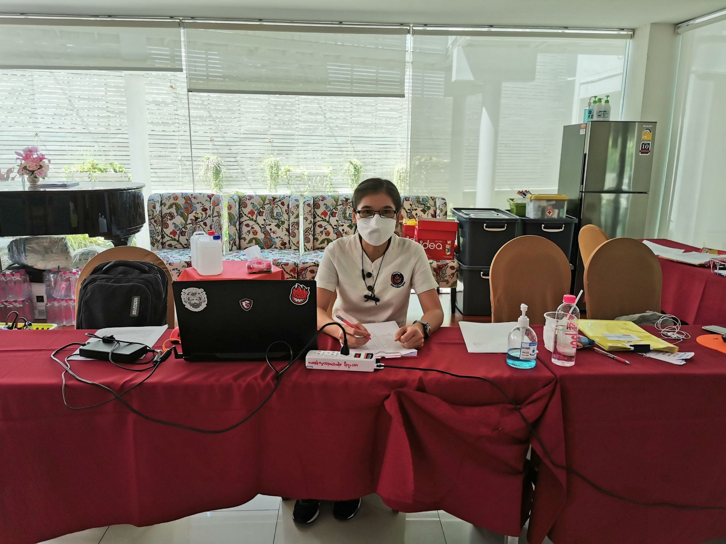 พัฒนาชุมชนฉะเชิงเทรา สนับสนุนการปฏิบัติหน้าที่ภารกิจป้องกัน และยับยั้งการแพร่ระบาดของโรคติดเชื้อไวรัสโคโรนา 2019 (COVID -19)