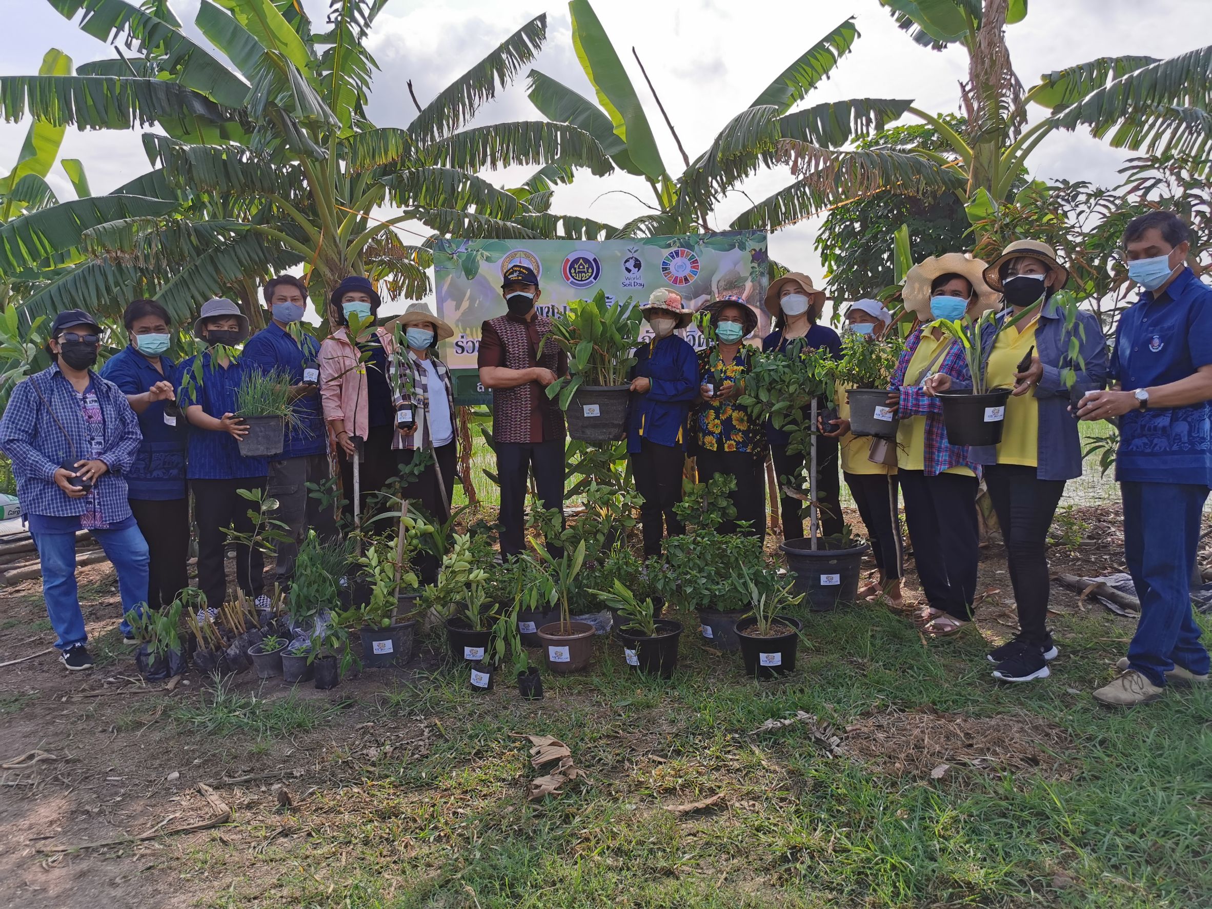 พัฒนาชุมชนจังหวัดฉะเชิงเทรา Kick Off โครงการเฉลิมพระเกียรติเนื่องในวันเฉลิมพระชนมพรรษา  สมเด็จพระนางเจ้าสิริกิติ์ พระบรมราชินีนาถ พระบรมราชชนนีพันปีหลวง : กิจกรรม พช.แปดริ้วรวมใจ  ร่วมปลูกสมุนไพร ต้านภัยโควิด -19  ด้วยพืชสมุนไพร