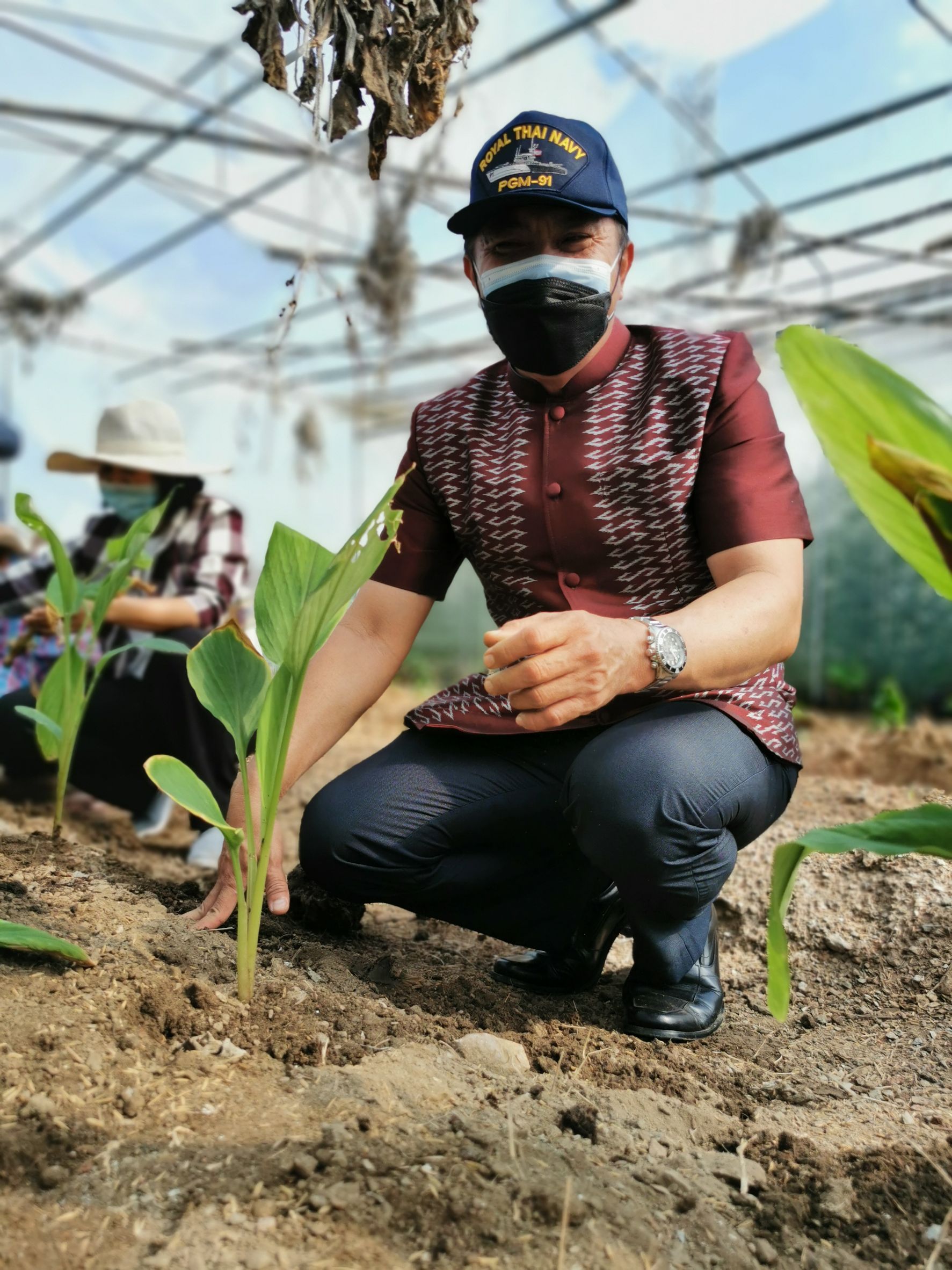 พัฒนาชุมชนจังหวัดฉะเชิงเทรา Kick Off โครงการเฉลิมพระเกียรติเนื่องในวันเฉลิมพระชนมพรรษา  สมเด็จพระนางเจ้าสิริกิติ์ พระบรมราชินีนาถ พระบรมราชชนนีพันปีหลวง : กิจกรรม พช.แปดริ้วรวมใจ  ร่วมปลูกสมุนไพร ต้านภัยโควิด -19  ด้วยพืชสมุนไพร