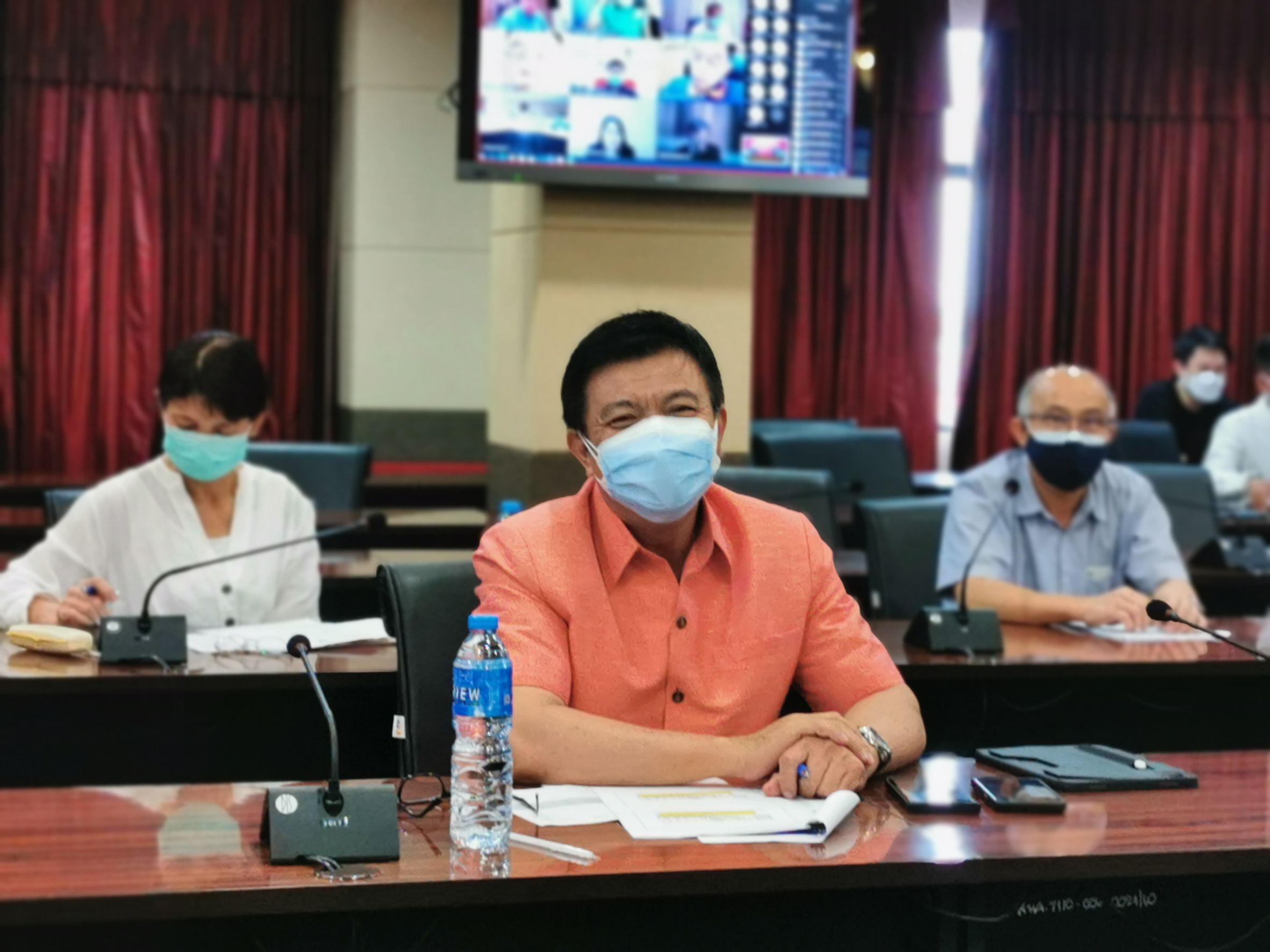 พัฒนาชุมชนจังหวัดฉะเชิงเทรา ร่วมประชุมคณะกรรมการอำนวยการรักษาความมั่นคงภายในจังหวัดฉะเชิงเทรา ครั้งที่ 2/2564