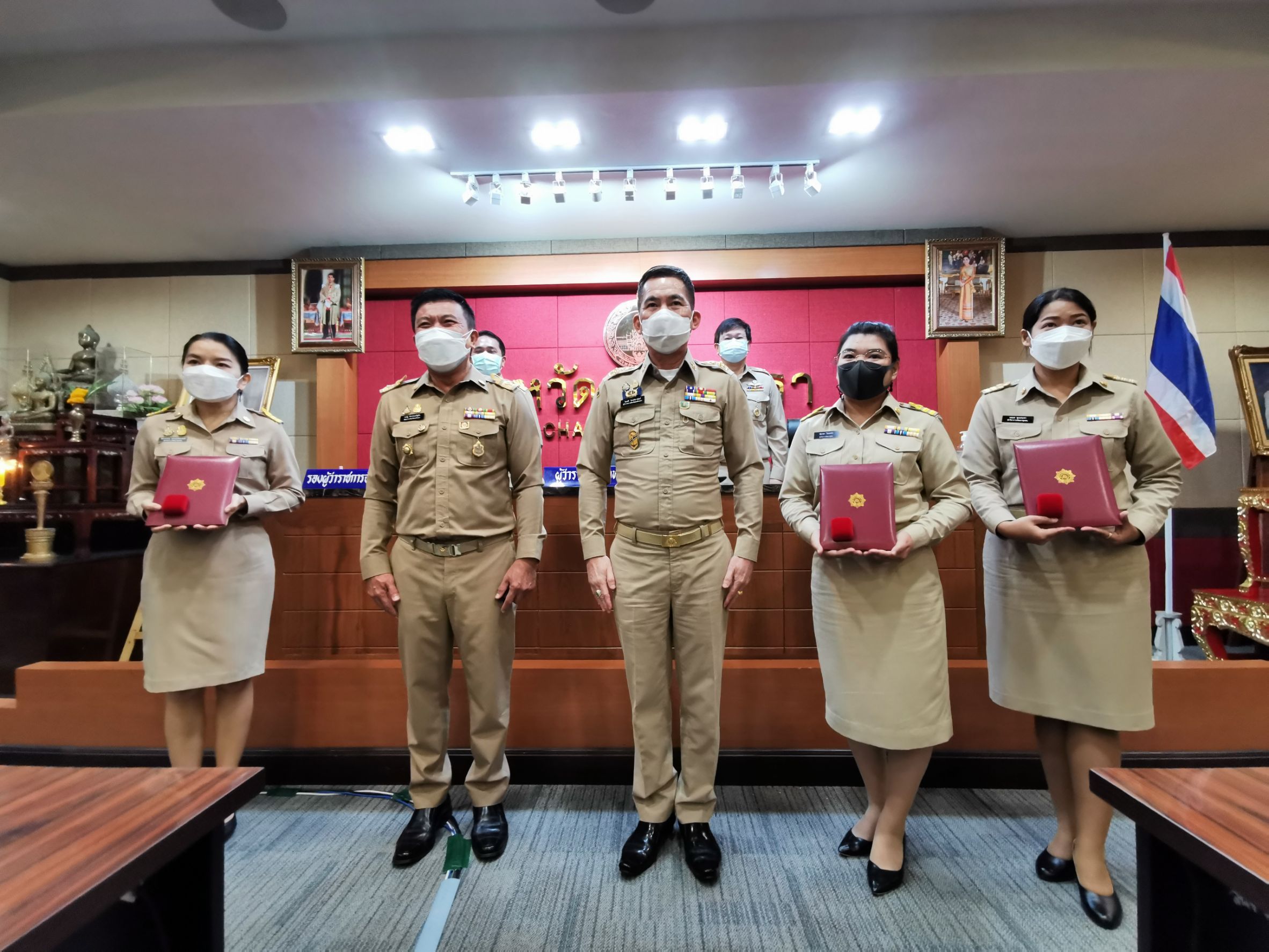 พัฒนาชุมชนจังหวัดฉะเชิงเทรา ร่วมประชุมหัวหน้าส่วนราชการจังหวัดฉะเชิงเทรา ครั้งที่ 8/2564