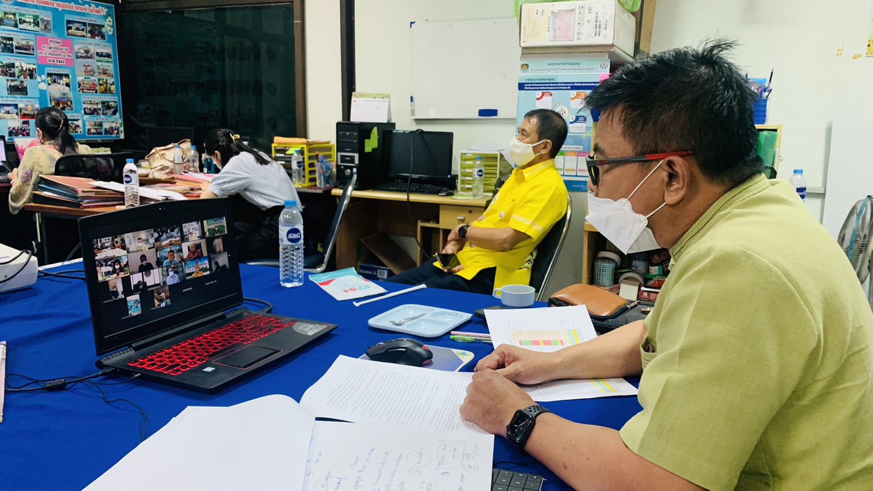 พัฒนาชุมชนจังหวัดฉะเชิงเทรา ร่วมประชุมตรวจราชการ/ซักซ้อมสร้างความเข้าใจในการขับเคลื่อนนโยบาย  ผ่านระบบ Zoom Cloud Meetings