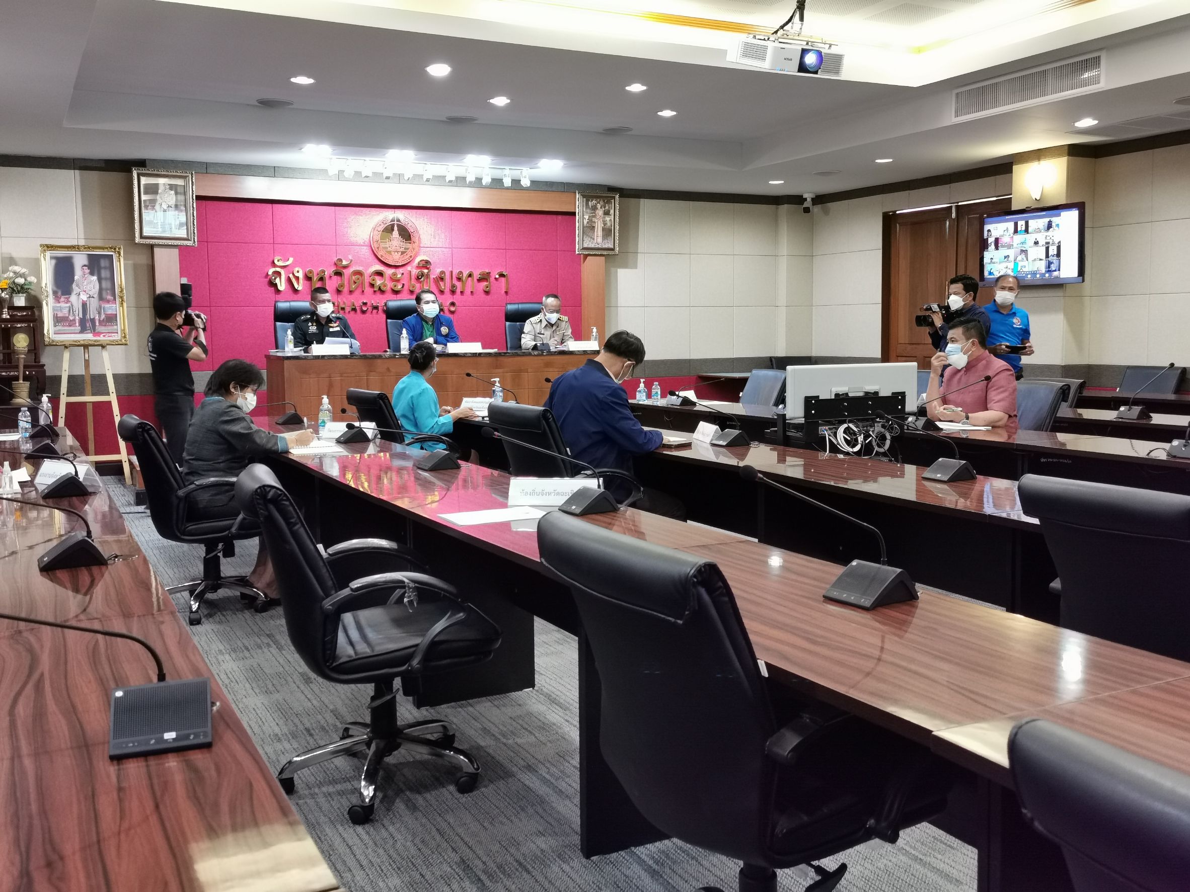 พัฒนาชุมชนจังหวัดฉะเชิงเทรา ร่วมประชุมคณะกรรมการอำนวยการรักษาความมั่นคงภายในจังหวัดฉะเชิงเทรา ครั้งที่ 3/2564