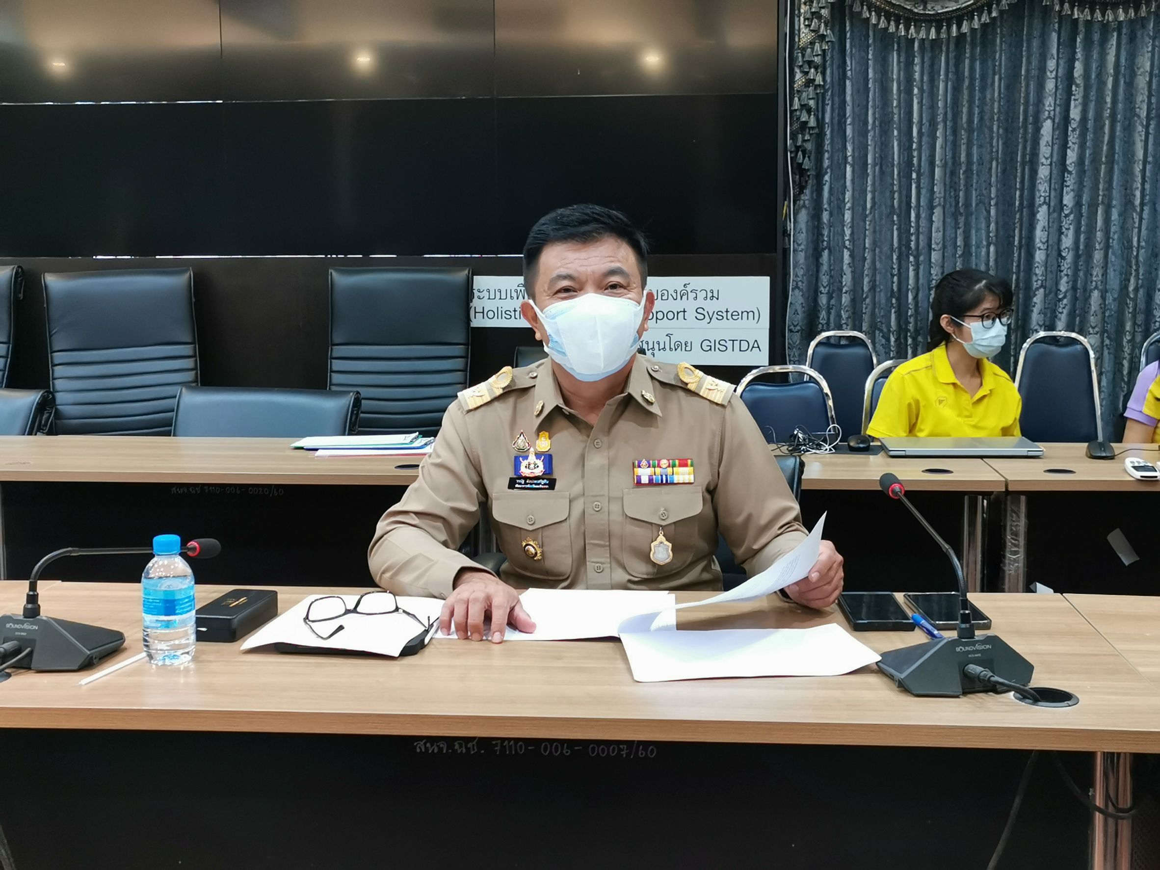 พัฒนาการจังหวัดฉะเชิงเทรา เข้าร่วมประชุมคณะกรรมการประเมินสถานการณ์ในการดำเนินการป้องกันหรือยับยั้งภัยพิบัติจังหวัดฉะเชิงเทรา (กรณีโรคติดเชื้อไวรัสโคโรนา 2019 (COVID – 19) ครั้งที่ 16/2564