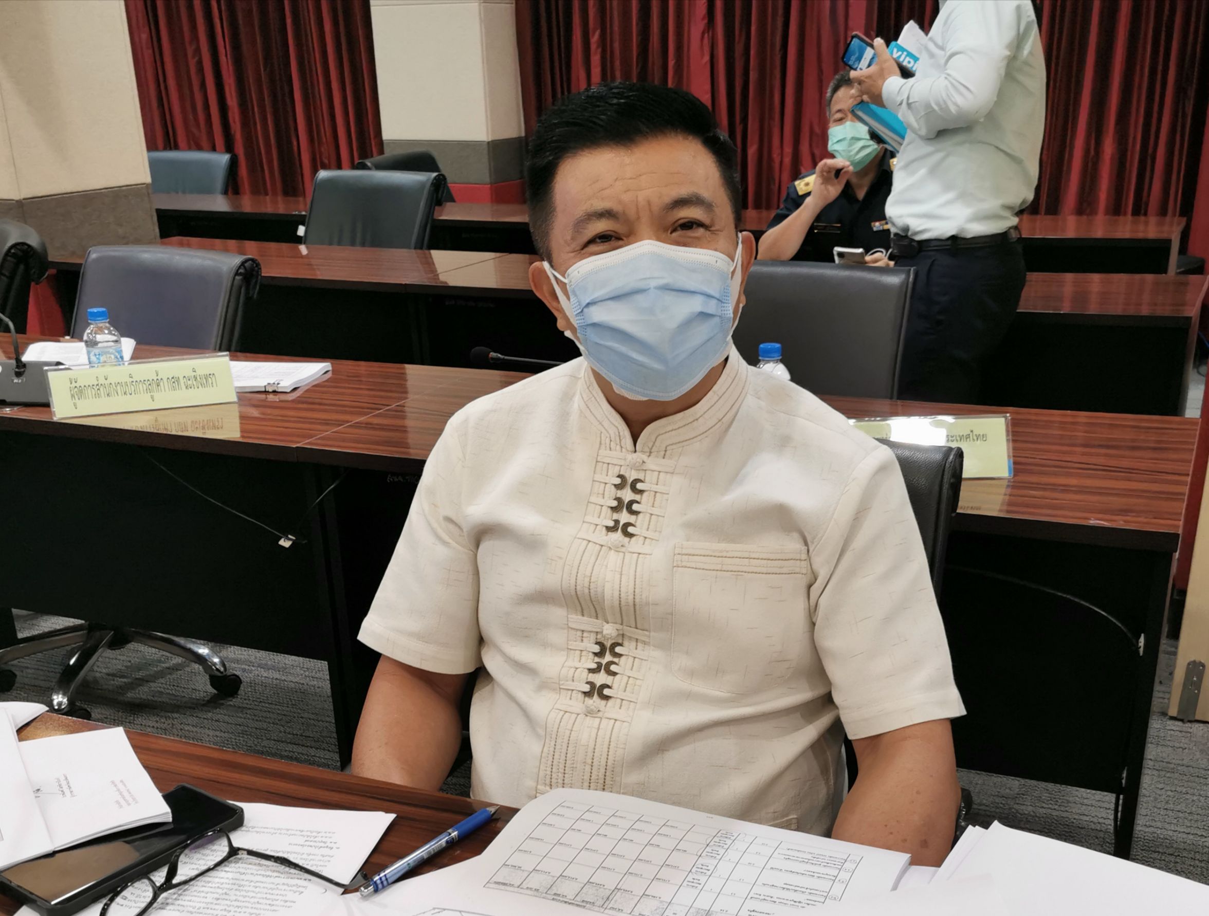 พัฒนาชุมชนจังหวัดฉะเชิงเทรา ร่วมประชุมคณะกรรมการบริหารงานจังหวัดแบบบูรณาการ (ก.บ.จ.) จังหวัดฉะเชิงเทรา ครั้งที่ 3/2564