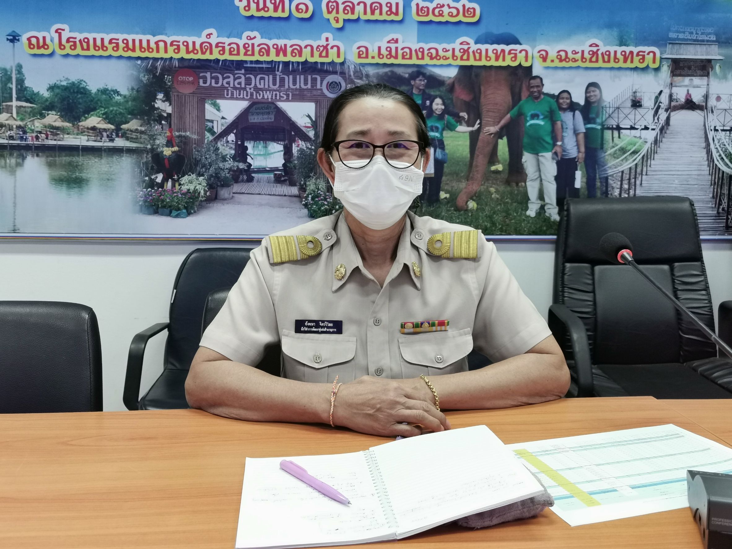 พัฒนาชุมชนจังหวัดฉะเชิงเทรา ร่วมประชุมโครงการพัฒนาพื้นที่่ต้นแบบการพัฒนาคุณภาพชีวิตตามหลักทฤษฎีใหม่ประยุกต์สู่ “โคก หนอง นา โมเดล” ผ่านระบบ Zoom Could Meeting