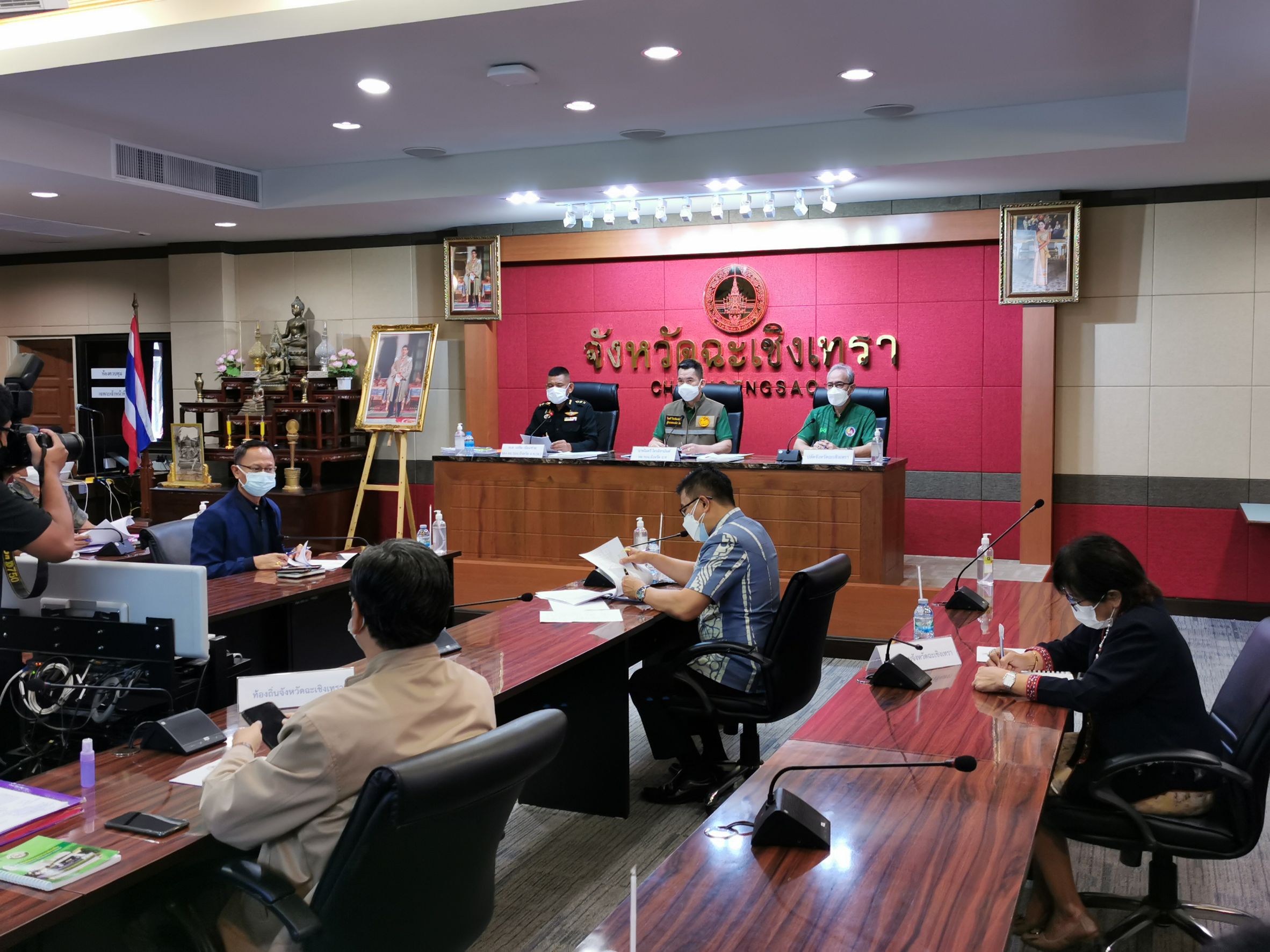 พัฒนาชุมชนจังหวัดฉะเชิงเทรา ร่วมประชุมคณะกรรมการอำนวยการรักษาความมั่นคงภายในจังหวัดฉะเชิงเทรา ครั้งที่ 4/2564