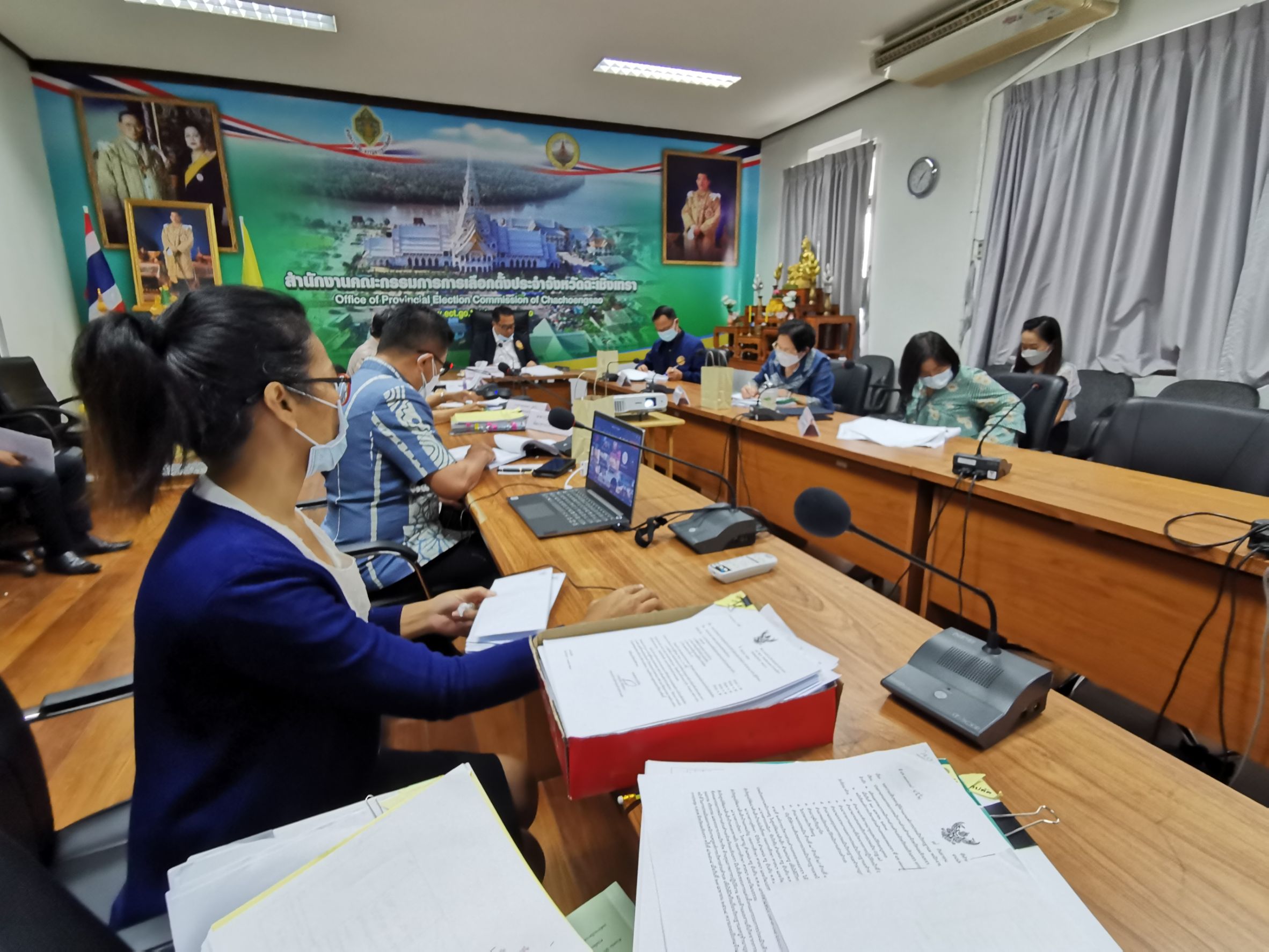 พัฒนาชุมชนจังหวัดฉะเชิงเทรา ร่วมประชุม ก.อบต.จังหวัดฉะเชิงเทรา คร้้งที่ 9/2564