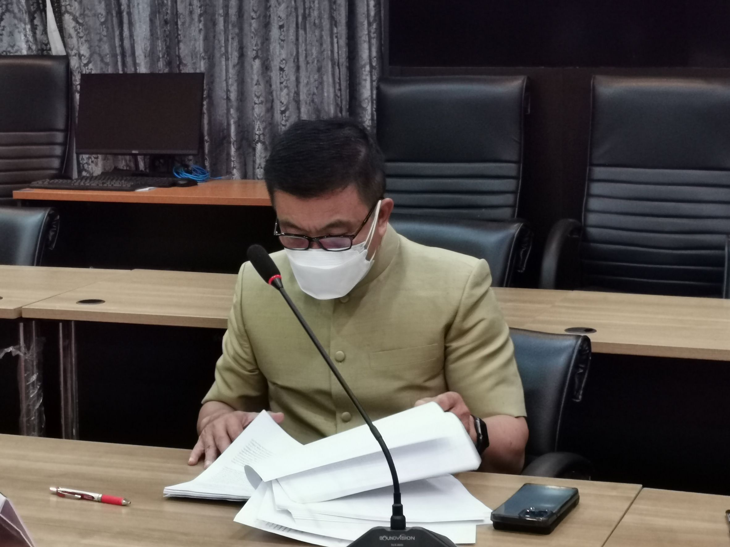 พัฒนาชุมชนจังหวัดฉะเชิงเทรา ร่วมประชุมคณะกรรมการพนักงานเทศบาลจังหวัดฉะเชิงเทรา คร้้งที่ 9/2564