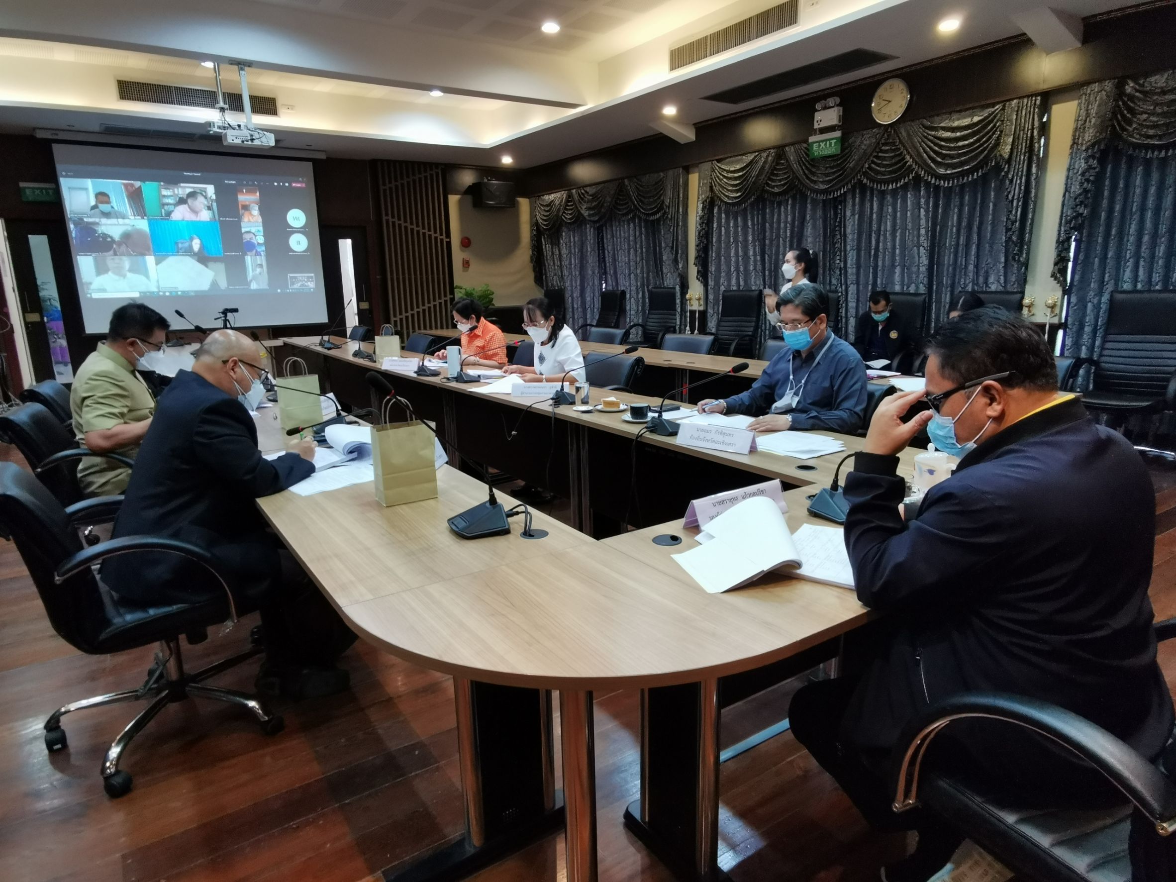 พัฒนาชุมชนจังหวัดฉะเชิงเทรา ร่วมประชุมคณะกรรมการพนักงานเทศบาลจังหวัดฉะเชิงเทรา คร้้งที่ 9/2564