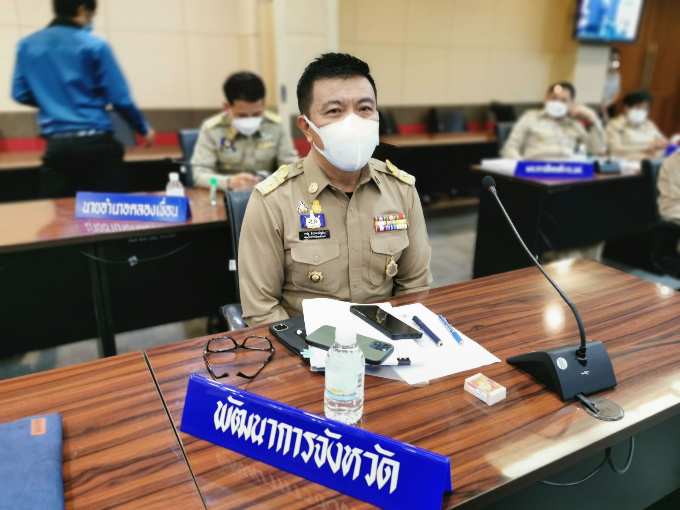 พัฒนาชุมชนจังหวัดฉะเชิงทรา ร่วมประชุมหัวหน้าส่วนราชการจังหวัดฉะเชิงเทรา ครั้งที่ 9/2564