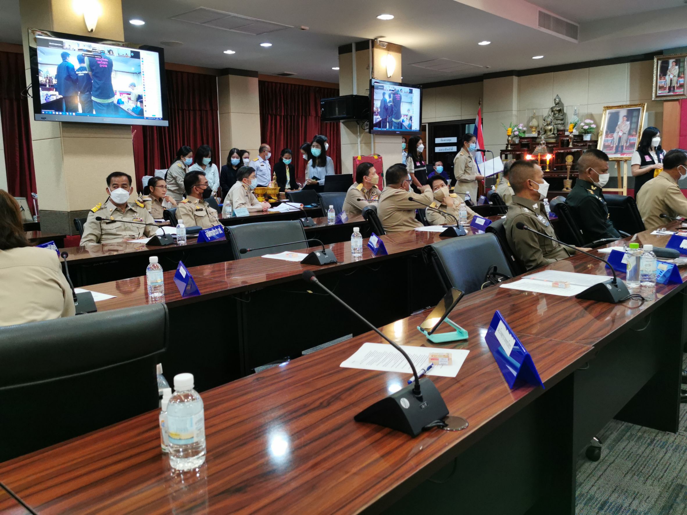 พัฒนาชุมชนจังหวัดฉะเชิงทรา ร่วมประชุมหัวหน้าส่วนราชการจังหวัดฉะเชิงเทรา ครั้งที่ 9/2564