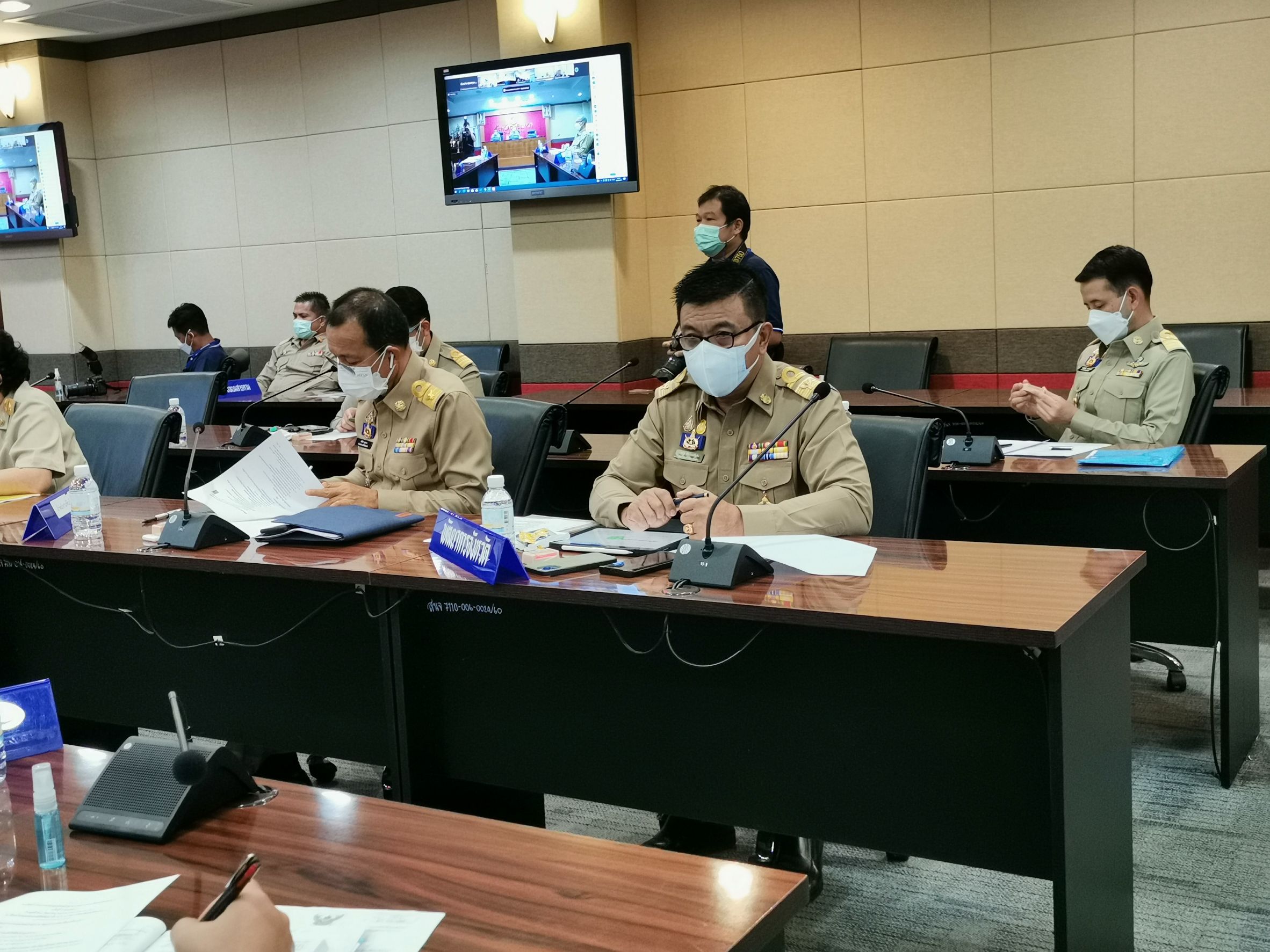 พัฒนาชุมชนจังหวัดฉะเชิงทรา ร่วมประชุมหัวหน้าส่วนราชการจังหวัดฉะเชิงเทรา ครั้งที่ 9/2564