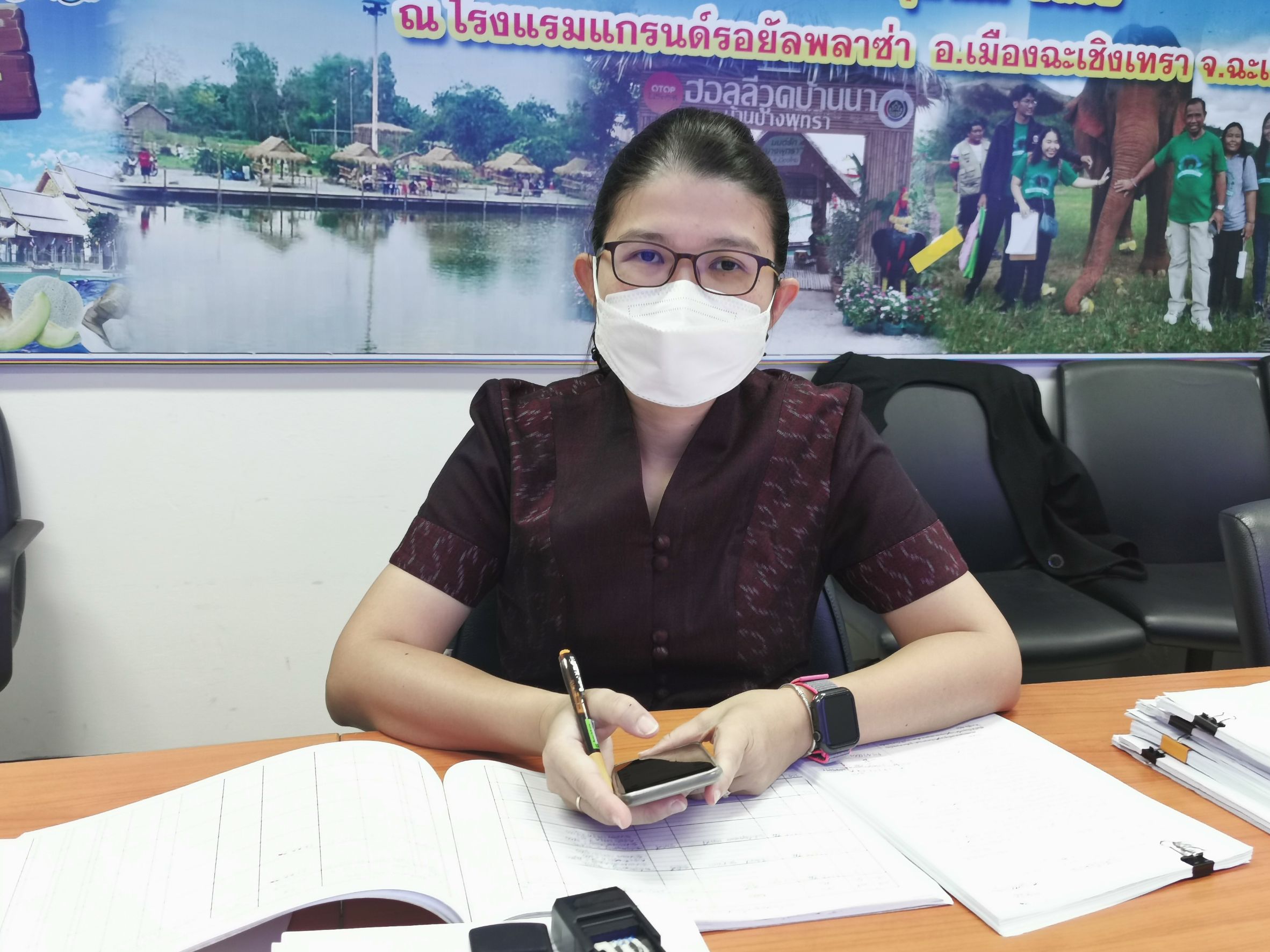 พัฒนาชุมชนจังหวัดฉะเชิงเทรา ร่วมประชุมชี้แจงแนวทางการตรวจสอบและปรับปรุงรายการบัญชี ณ วันสิ้นปีงบประมาณ พ.ศ. 2564 ของกรมการพัฒนาชุมชน ผ่านระบบ Video Conference