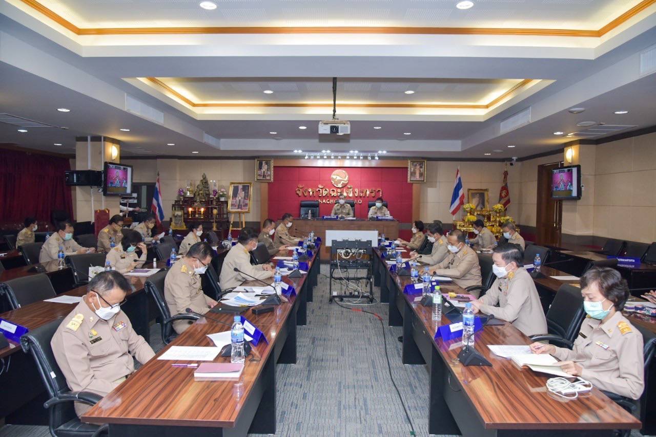 ??พัฒนาชุมชนจังหวัดฉะเชิงเทรา ร่วมประชุมหัวหน้าส่วนราชการจังหวัดฉะเชิงเทรา ครั้งที่ 10 / 2564