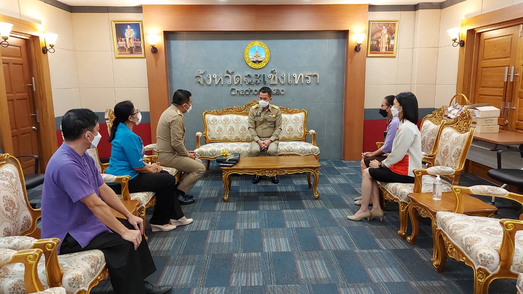 พัฒนาชุมชนจังหวัดฉะเชิงเทรา ร่วมแสดงมุฑิตาจิต ผู้ว่าราชการจังหวัดฉะเชิงเทรา
