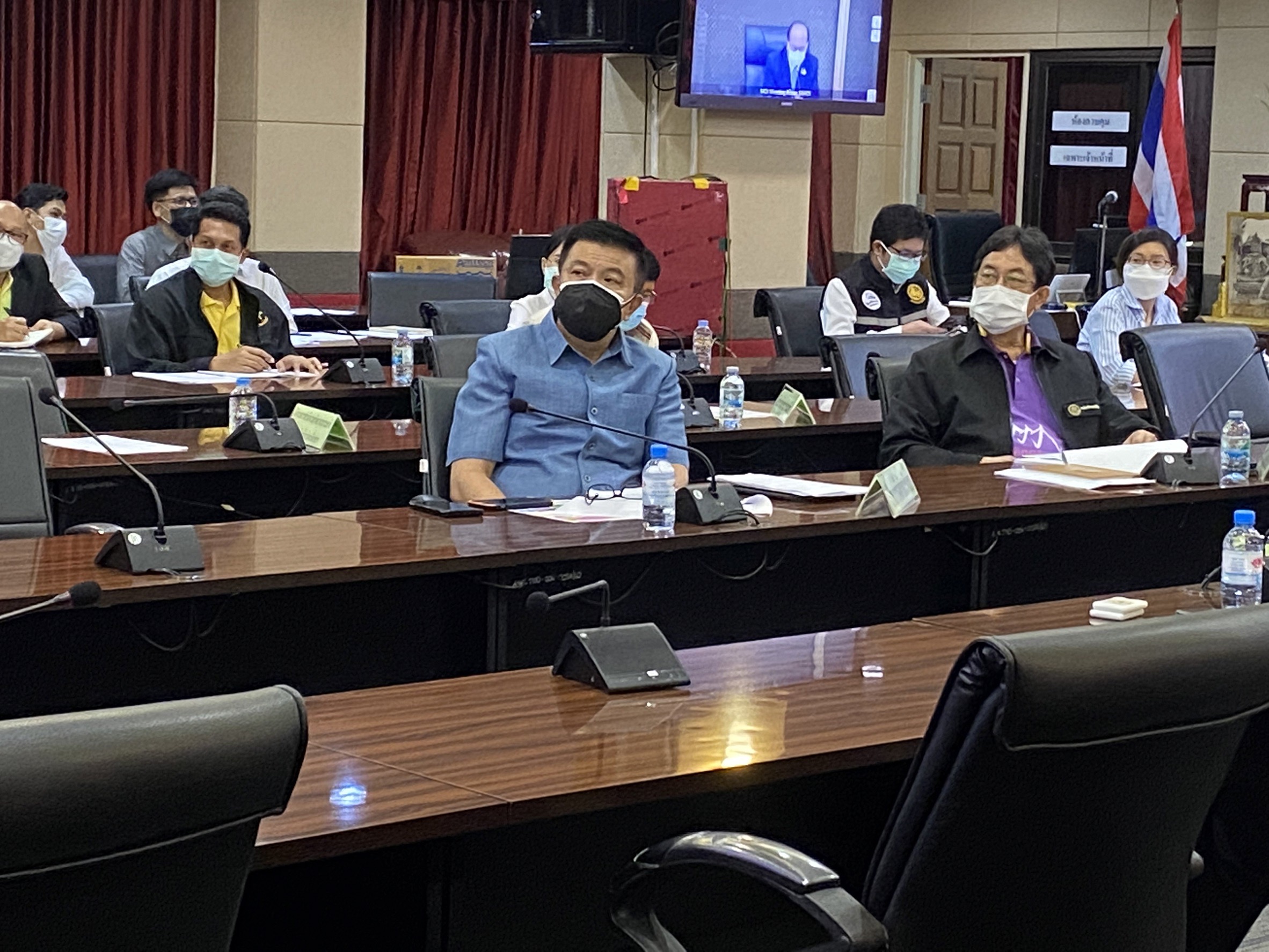 พัฒนาชุมชนจังหวัดฉะเชิงเทรา ร่วมประชุมมอบนโยบายและชี้แจงข้อราชการสำคัญผ่านระบบวีดิทัศน์ทางไกล (VCS)