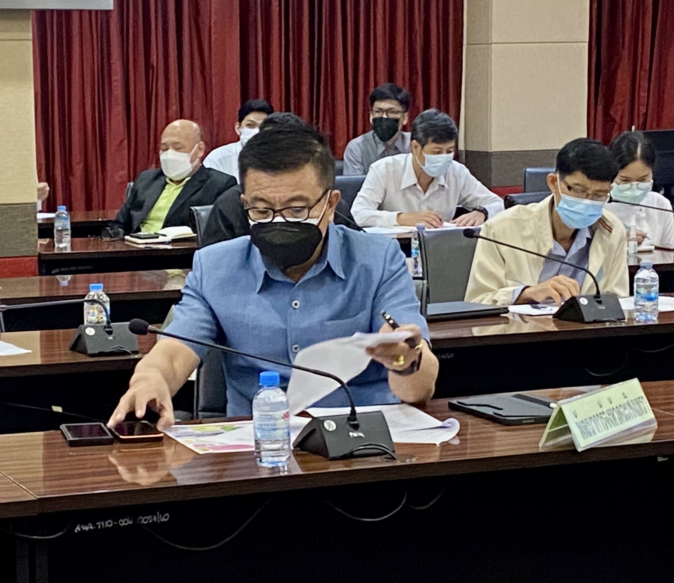 พัฒนาชุมชนจังหวัดฉะเชิงเทรา ร่วมประชุมมอบนโยบายและชี้แจงข้อราชการสำคัญผ่านระบบวีดิทัศน์ทางไกล (VCS)