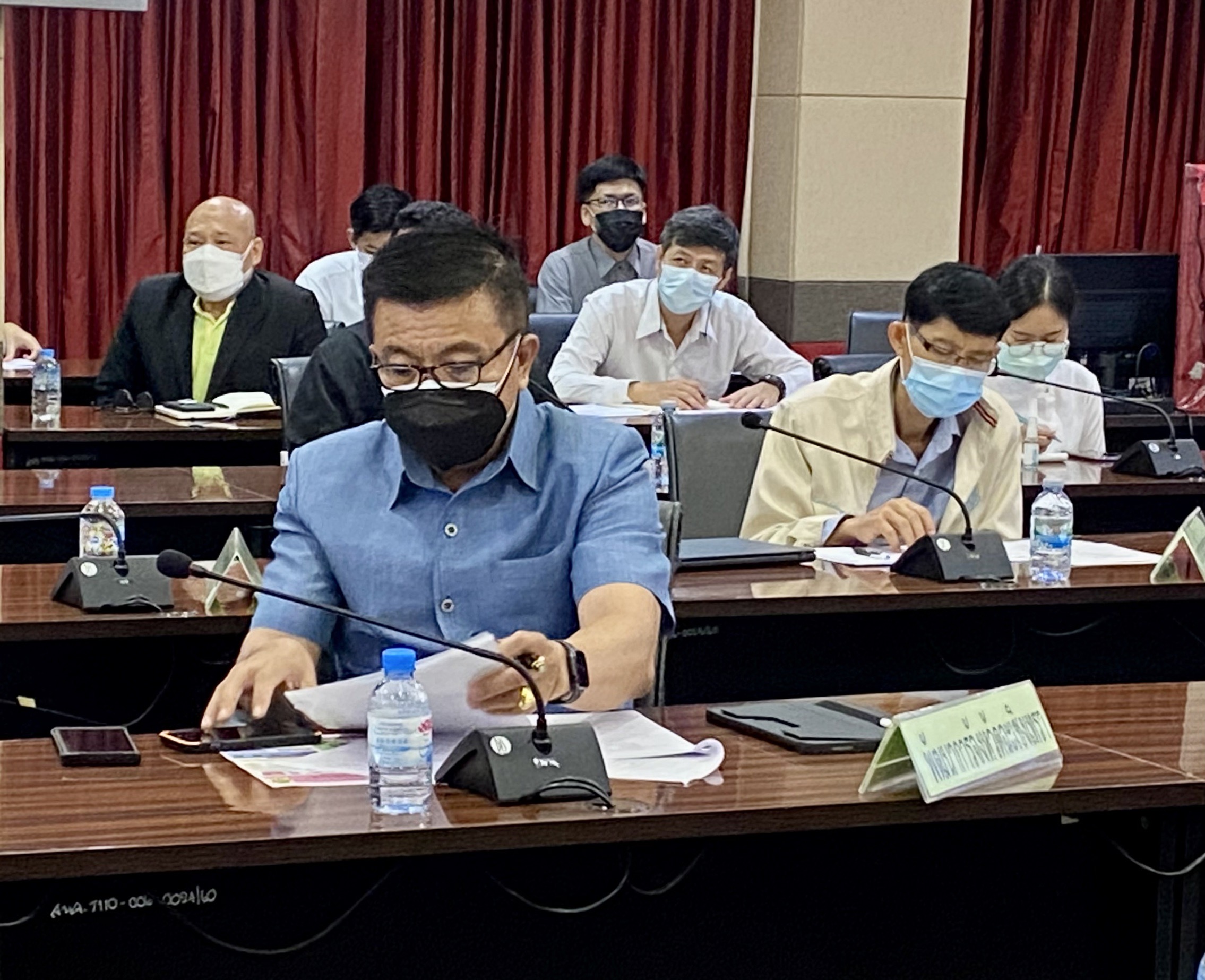 พัฒนาชุมชนจังหวัดฉะเชิงเทรา ร่วมประชุมมอบนโยบายและชี้แจงข้อราชการสำคัญผ่านระบบวีดิทัศน์ทางไกล (VCS)