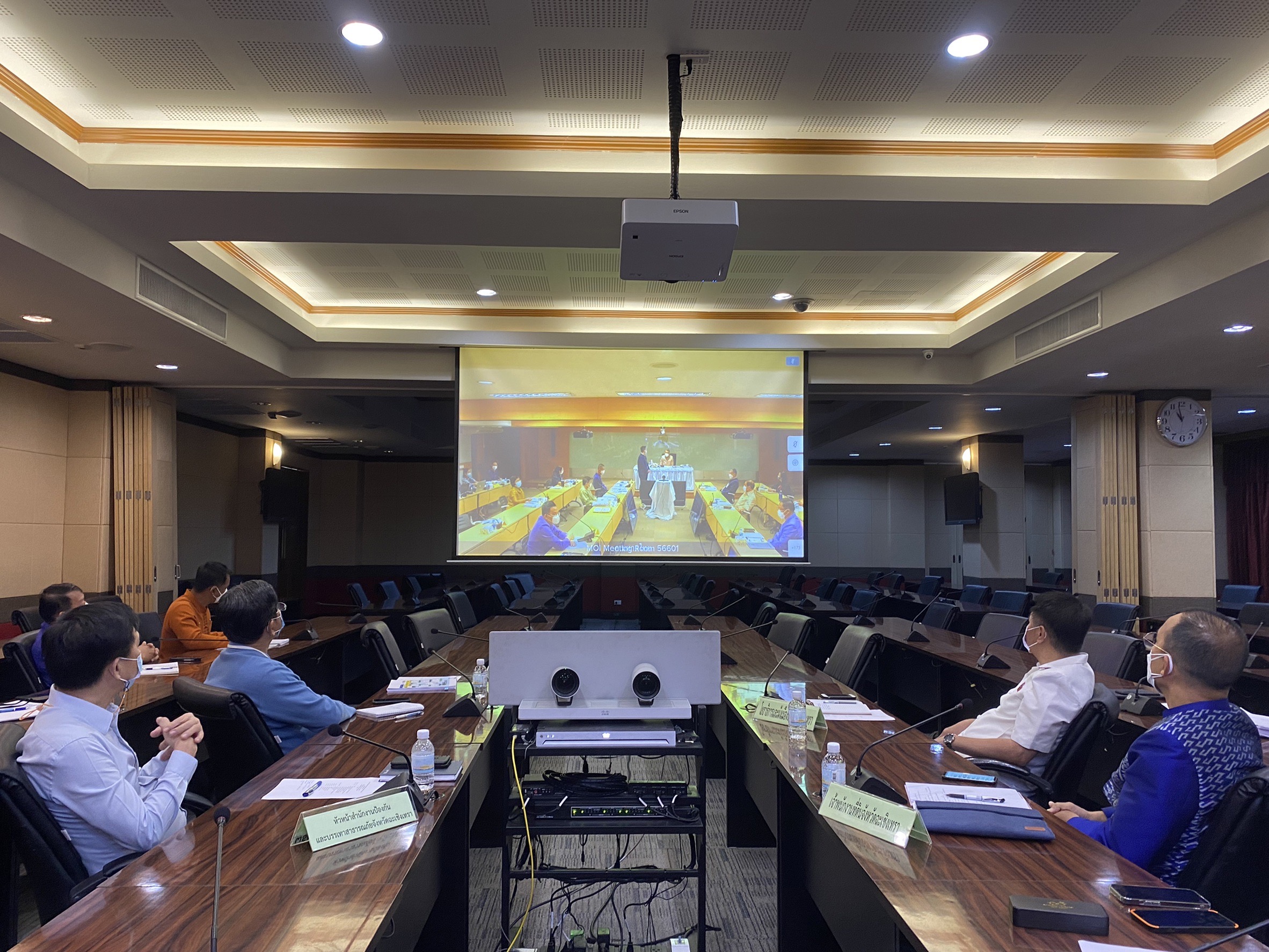 ฉะเชิงเทรา ร่วมประชุมมอบนโยบาย และชี้แจงข้อราชการสำคัญ ของปลัดกระทรวงมหาดไทย ผ่านระบบวีดิทัศน์ทางไกล (VCS)