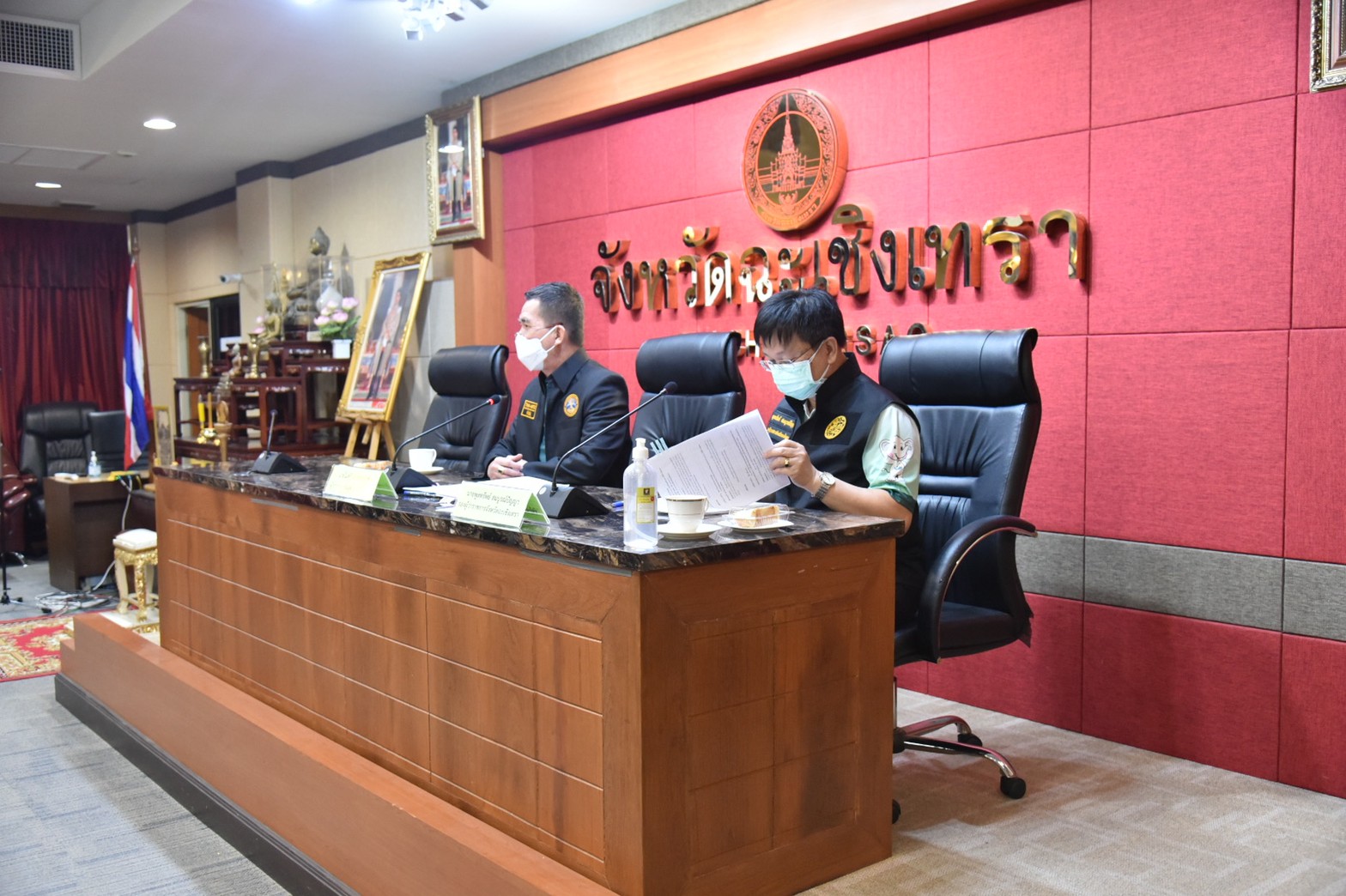 ???‍?พช.ฉะเชิงเทรา ร่วมประชุมคณะกรรมการบริหารงานจังหวัดแบบบูรณาการ (ก.บ.จ.) จังหวัดฉะเชิงเทรา ครั้งที่ 4 /2564