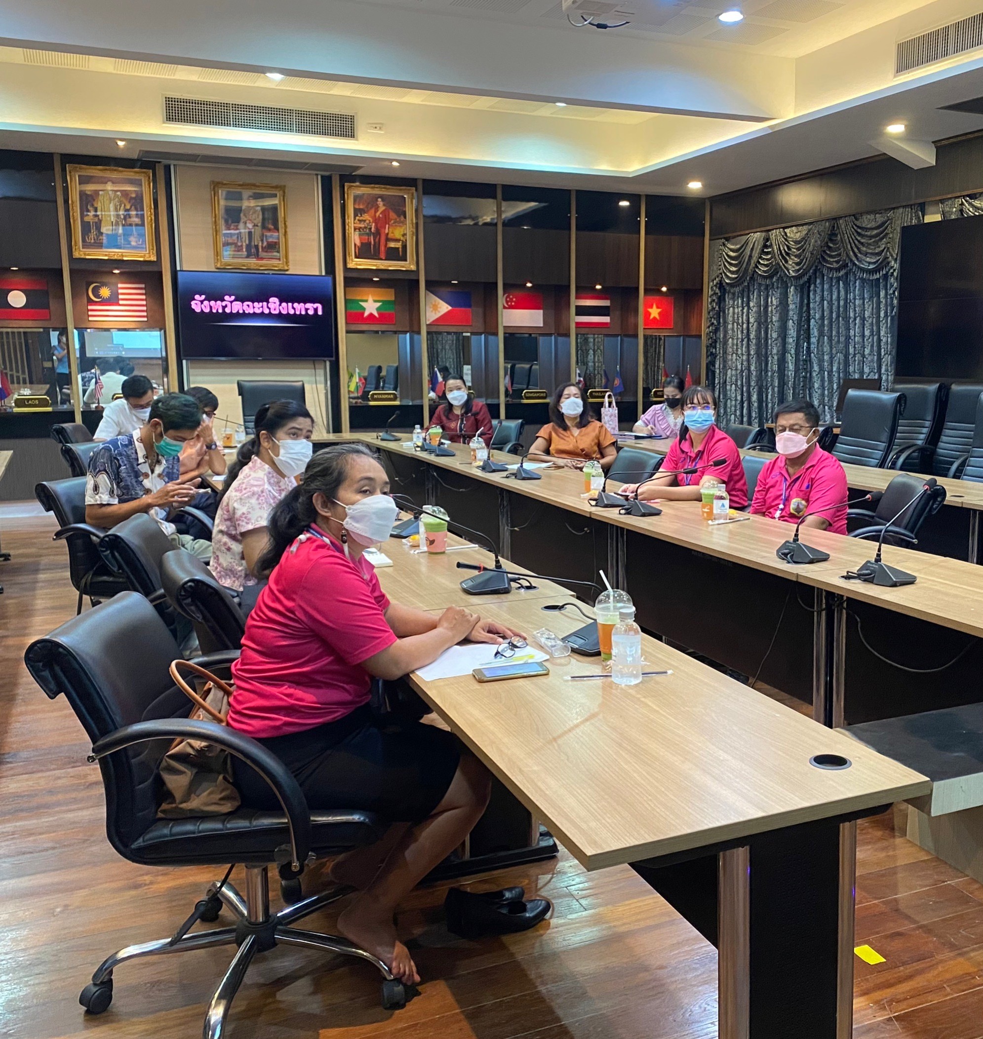 พช.ฉะเชิงเทรา ร่วมประชุมงานกาชาดออนไลน์ (Zoom Meeting) ประจำปี พ.ศ. 2564