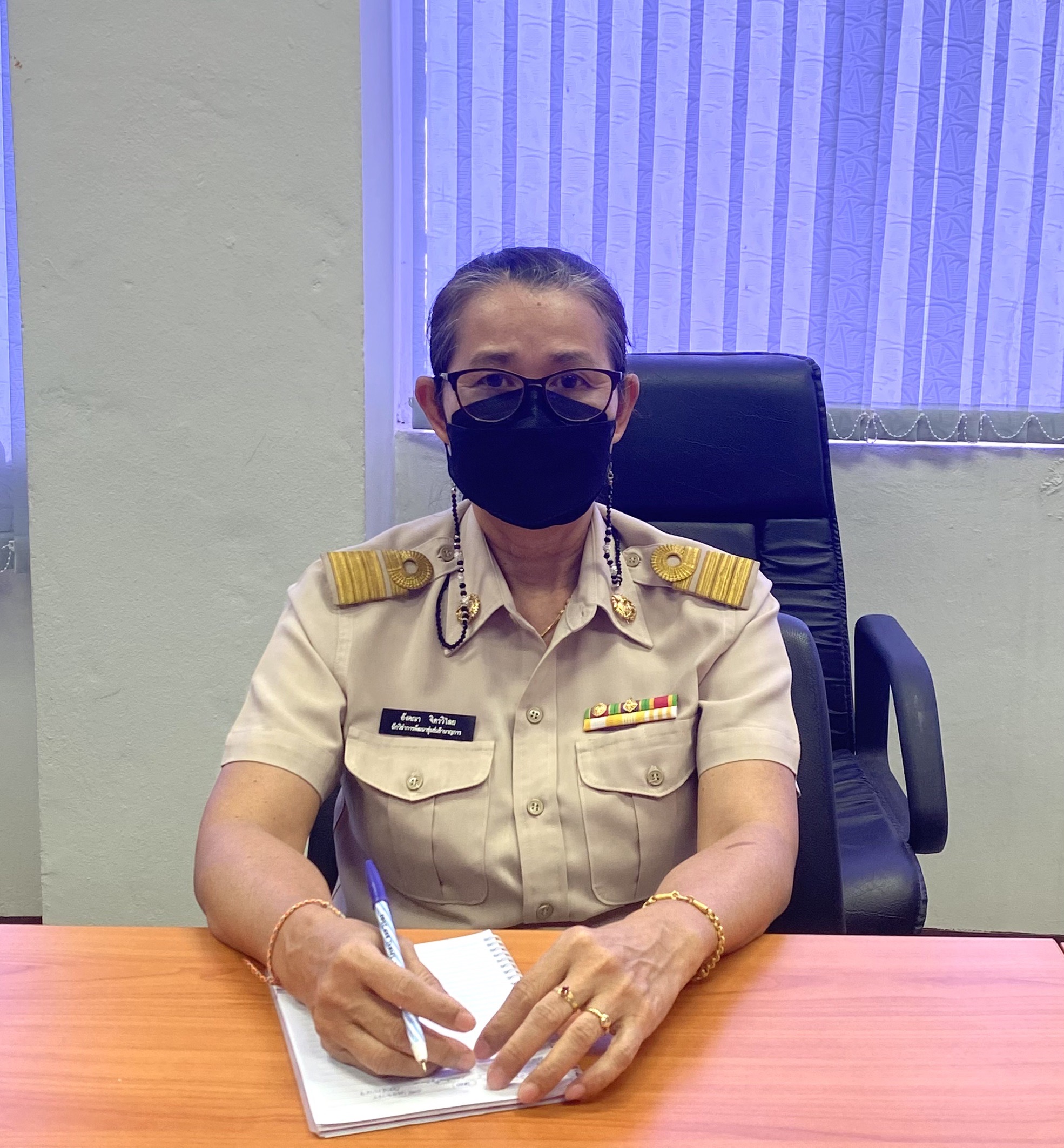 พัฒนาชุมชนจังหวัดฉะเชิงเทรา ปฐมนิเทศพนักงานจ้างเหมาบริการ ตำแหน่ง นักการตลาดรุ่นใหม่