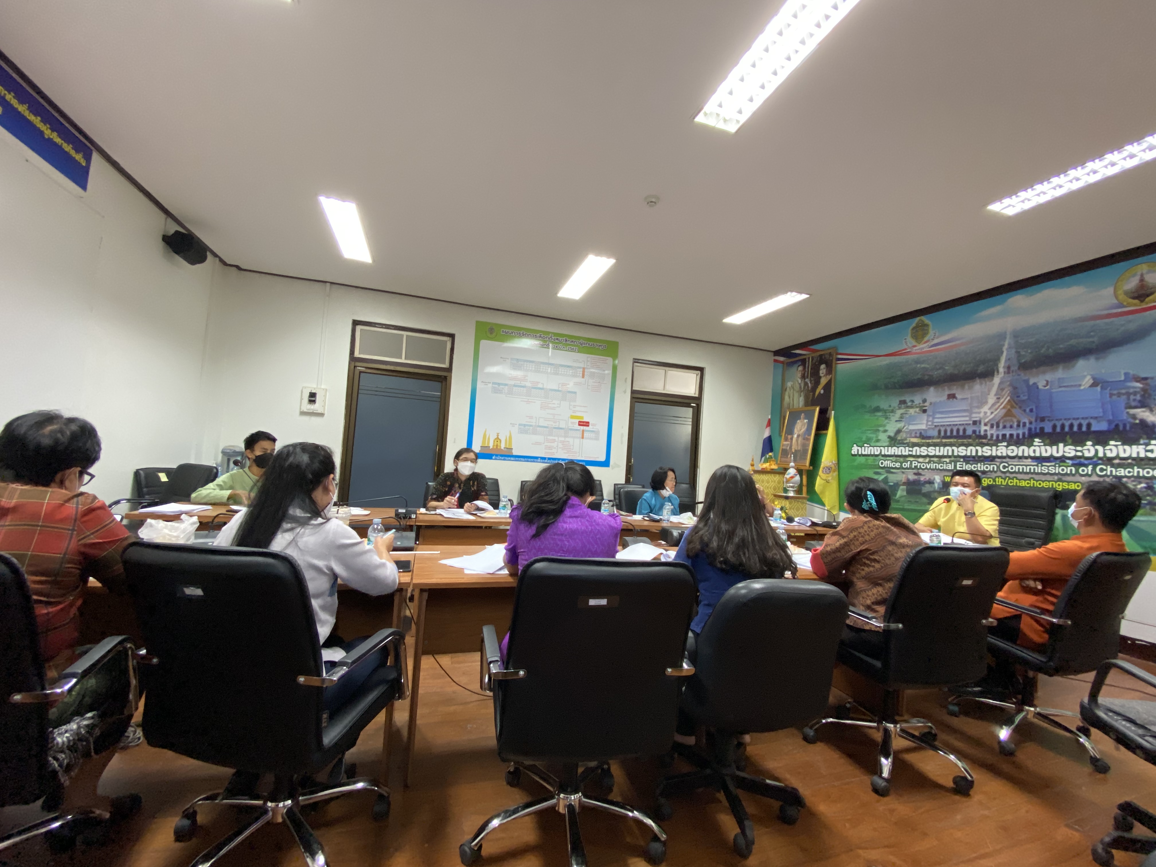 ??พช.ฉะเชิงเทรา ประชุมผู้อำนวยการกลุ่มงาน นักวิชาการพัฒนาชุมชน และเจ้าหน้าที่พัฒนาชุมชนจังหวัดฉะเชิงเทรา ครั้งที่ 12/2564