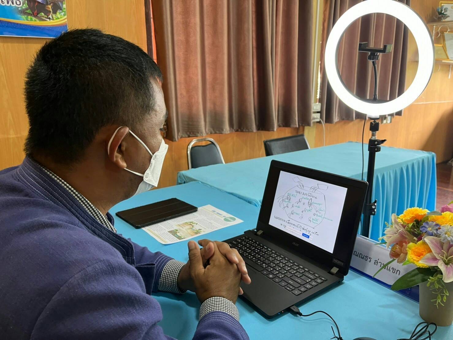 ?พช.จังหวัดฉะเชิงเทรา?บรรยายให้ความรู้ตามโครงการส่งเสริมการเรียนรู้ โคก หนอง นา โมเดล