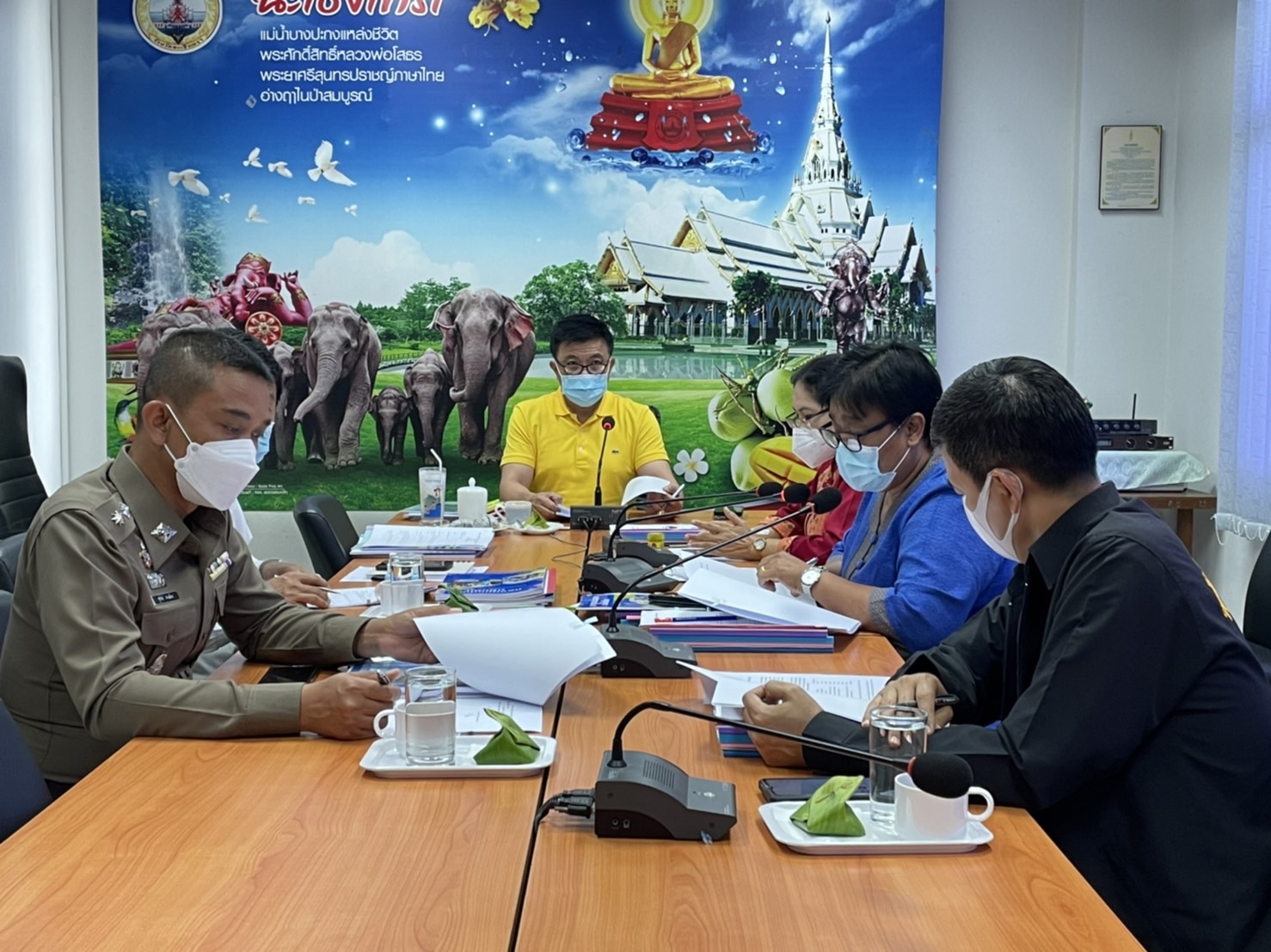 ???พช.ฉะเชิงเทรา ประชุมคณะทำงานประกวดและคัดเลือกหมู่บ้านกองทุนแม่ของแผ่นดินดีเด่นระดับจังหวัด ประจำปีงบประมาณ พ.ศ.2565 ครั้งที่ 1/2565