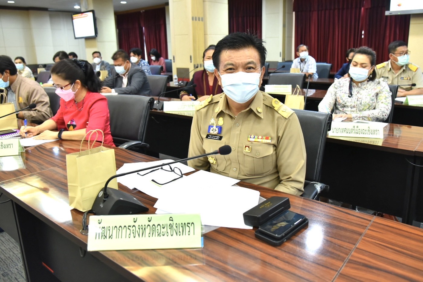 ???‍??พช.ฉะเชิงเทรา ประชุมคณะกรรมการบริหารงานจังหวัดแบบบูรณาการ (ก.บ.จ.) จังหวัดฉะเชิงเทรา ครั้งที่ 1/2565