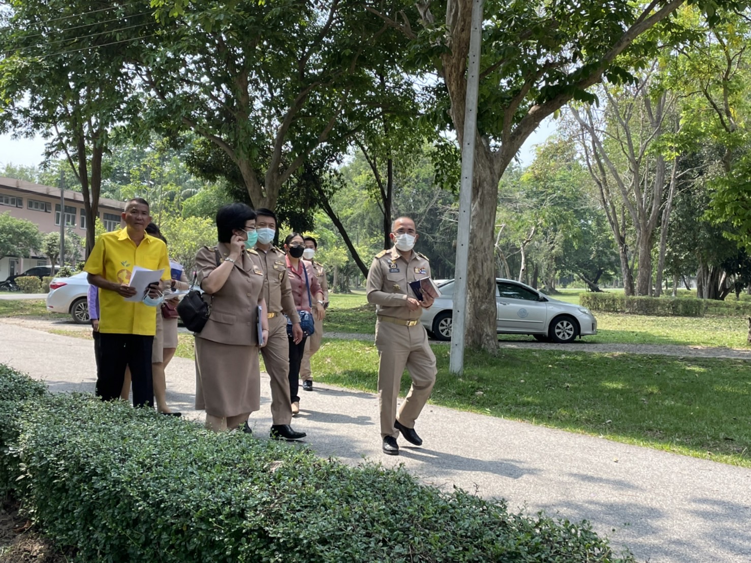 ???อพช.ตรวจติดตามงานเพื่อเตรียมความพร้อมงานเสด็จพระราชดำเนินศูนย์ศึกษาการพัฒนาเขาหินซ้อนอันเนื่องมาจากพระราชดำริ จังหวัดฉะเชิงเทรา